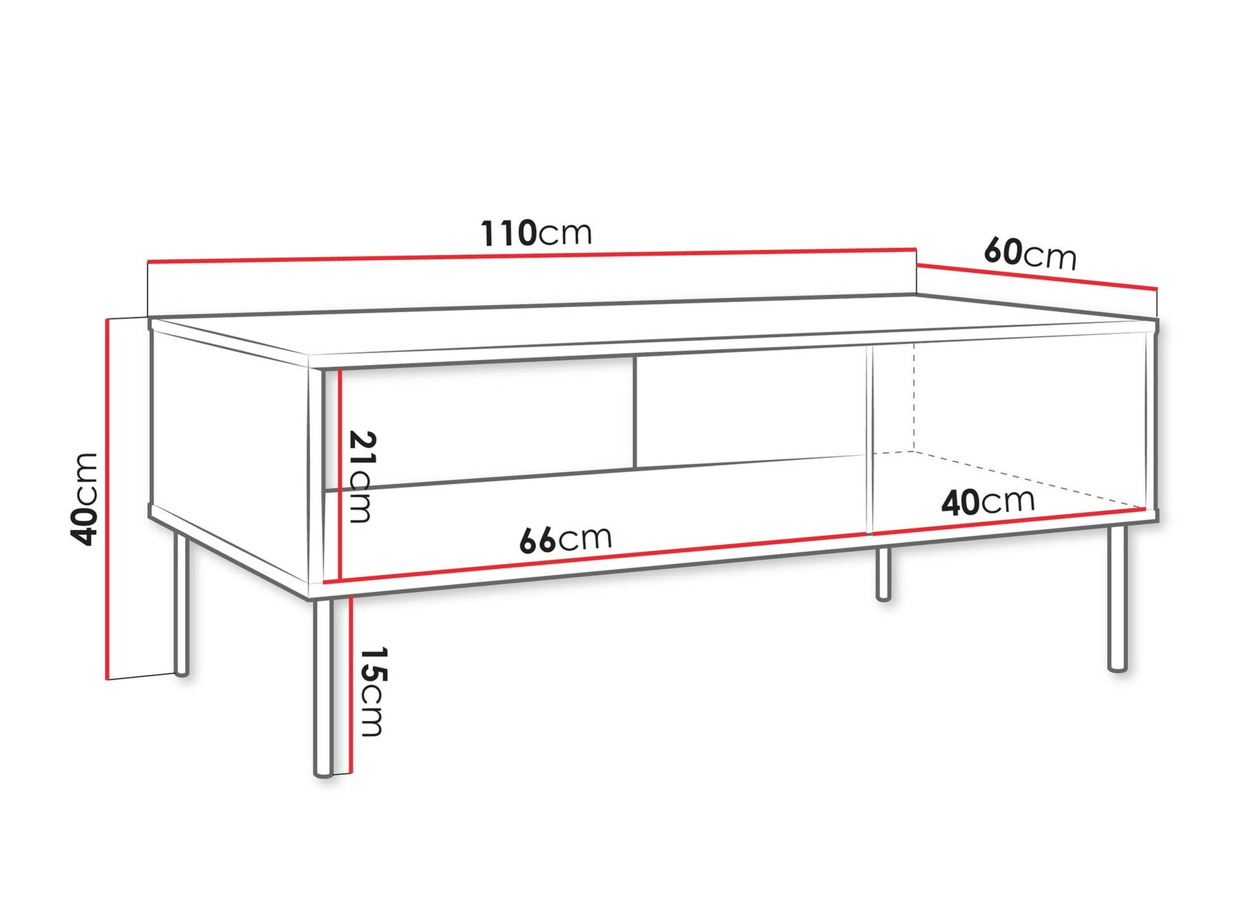 Coffee table Charlotte AG103