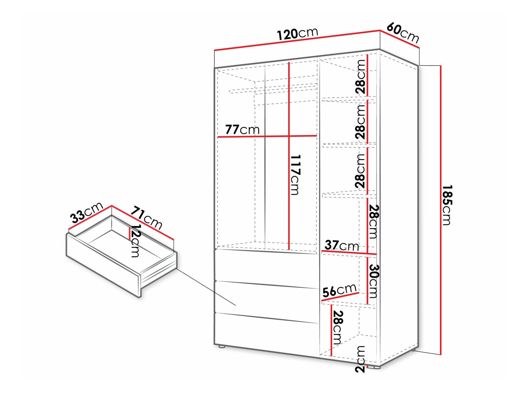 Wardrobe Domcali 100