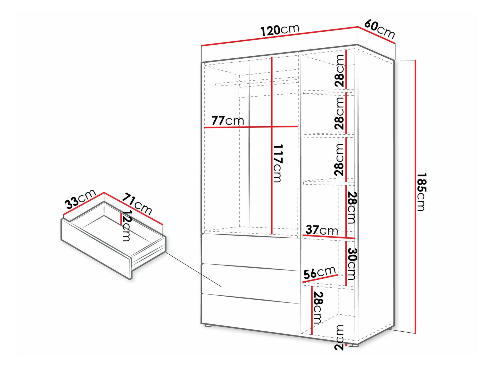 Wardrobe Domcali 100