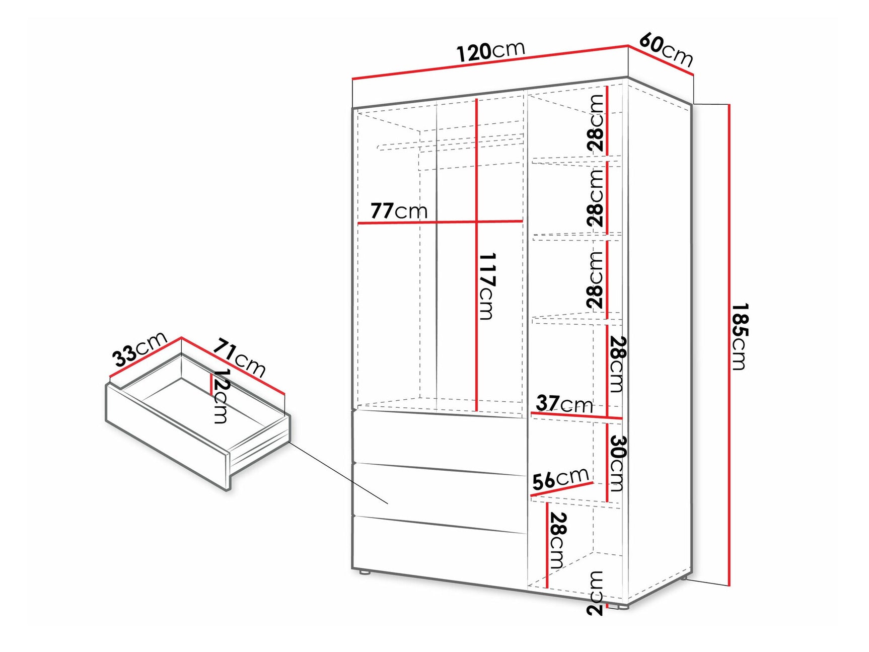 Wardrobe Domcali 100