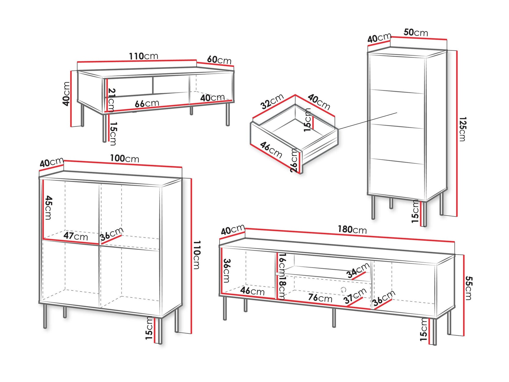 Living room set Charlotte AG107