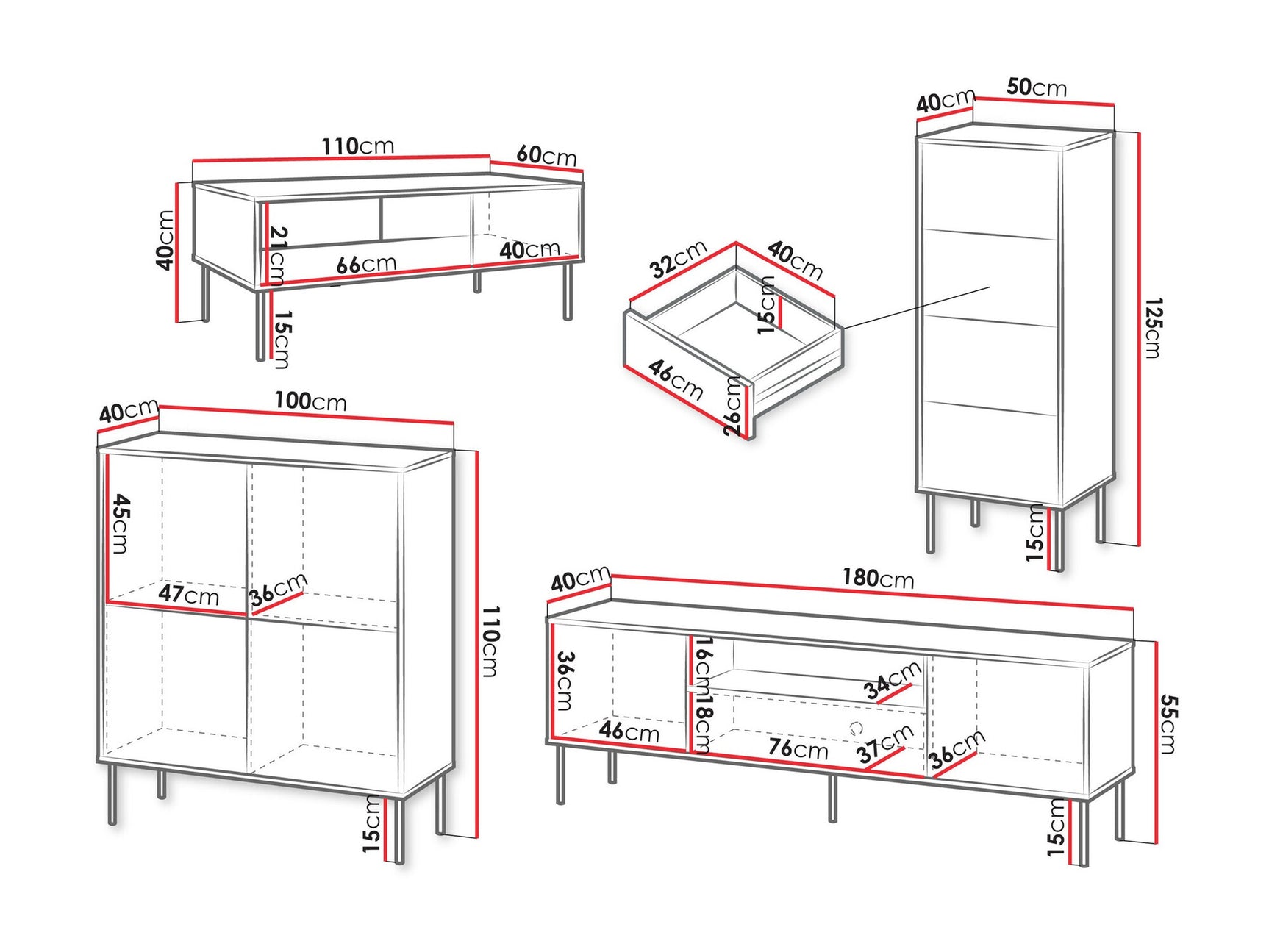 Living room set Charlotte AG107