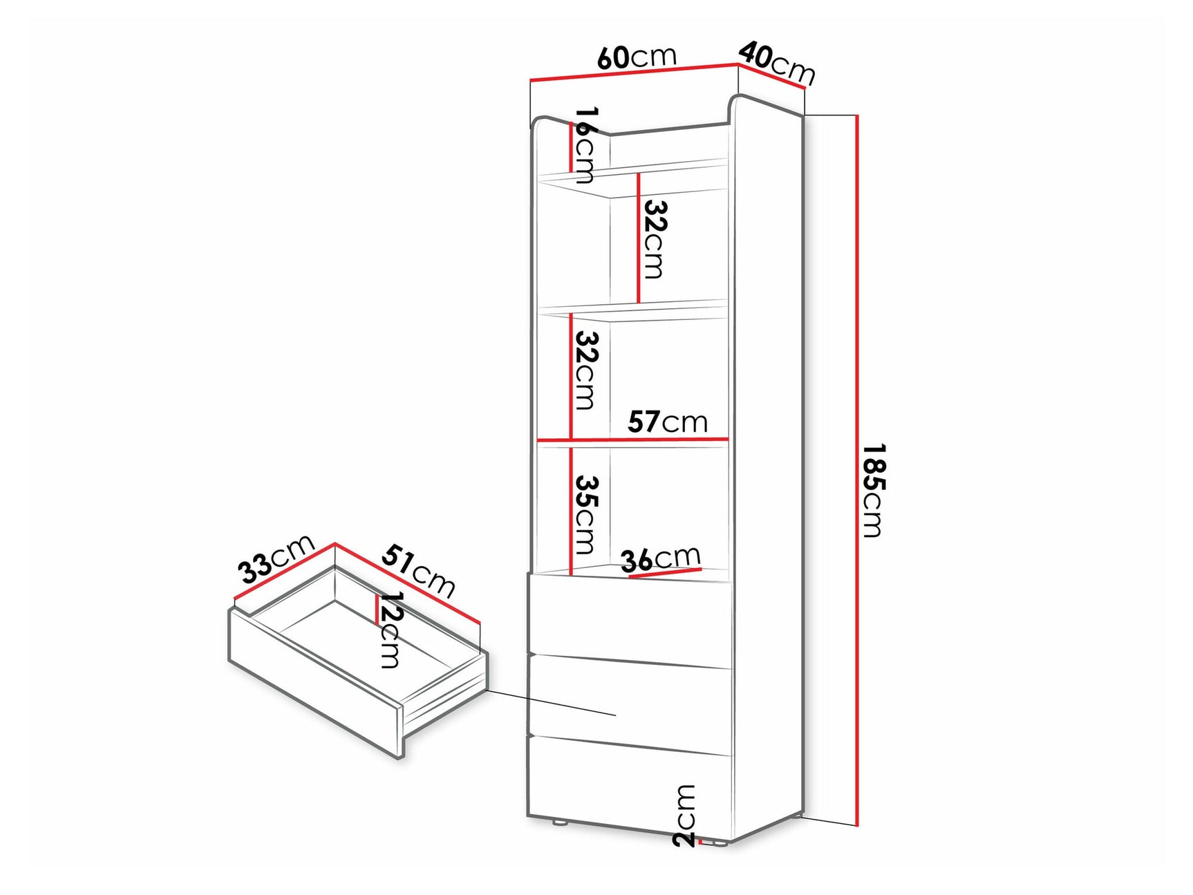 Bookcase Domcali 104