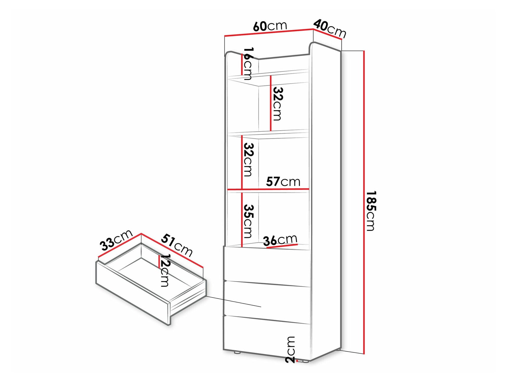 Bookcase Domcali 104