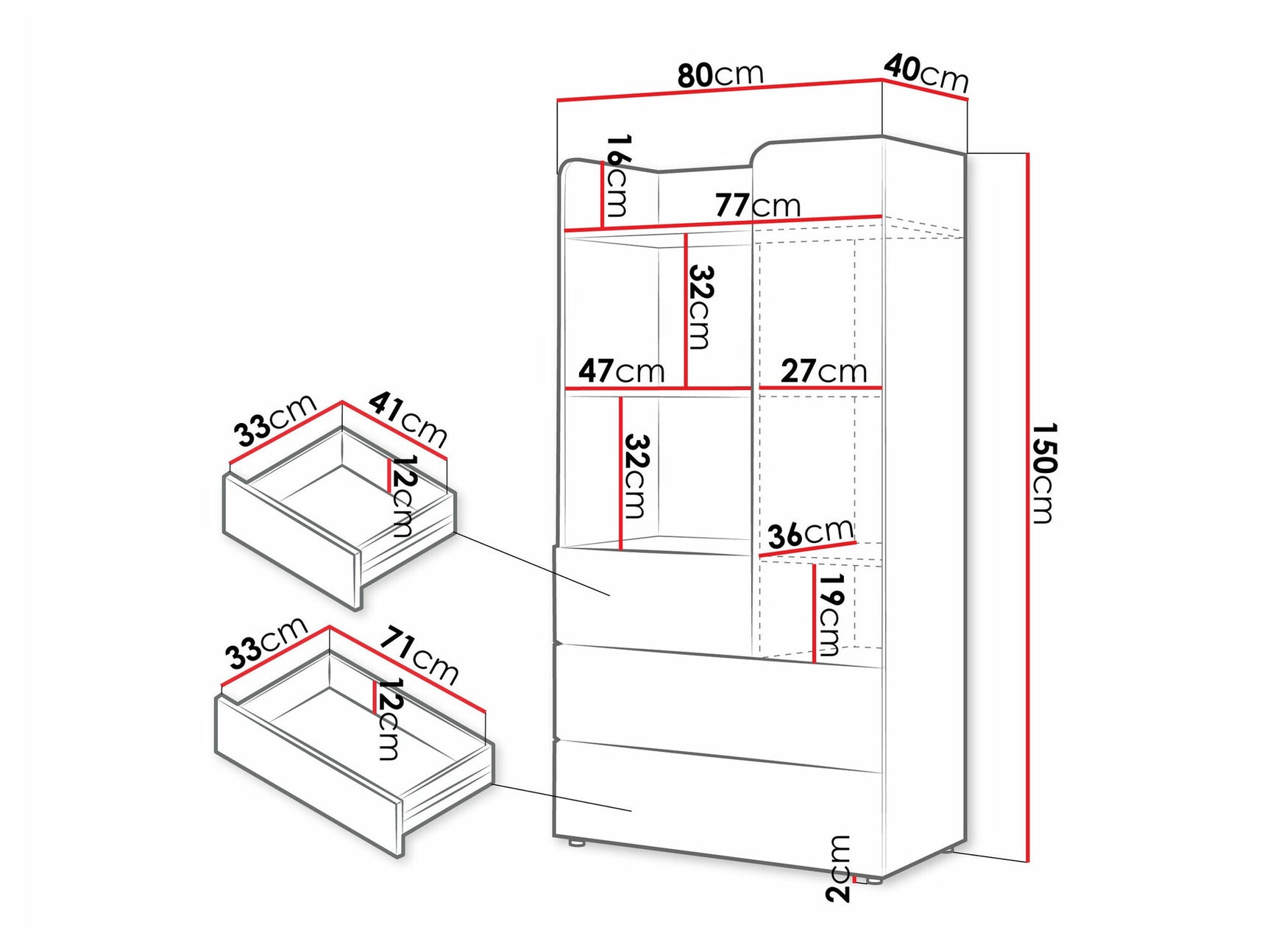 Bookcase Domcali 105