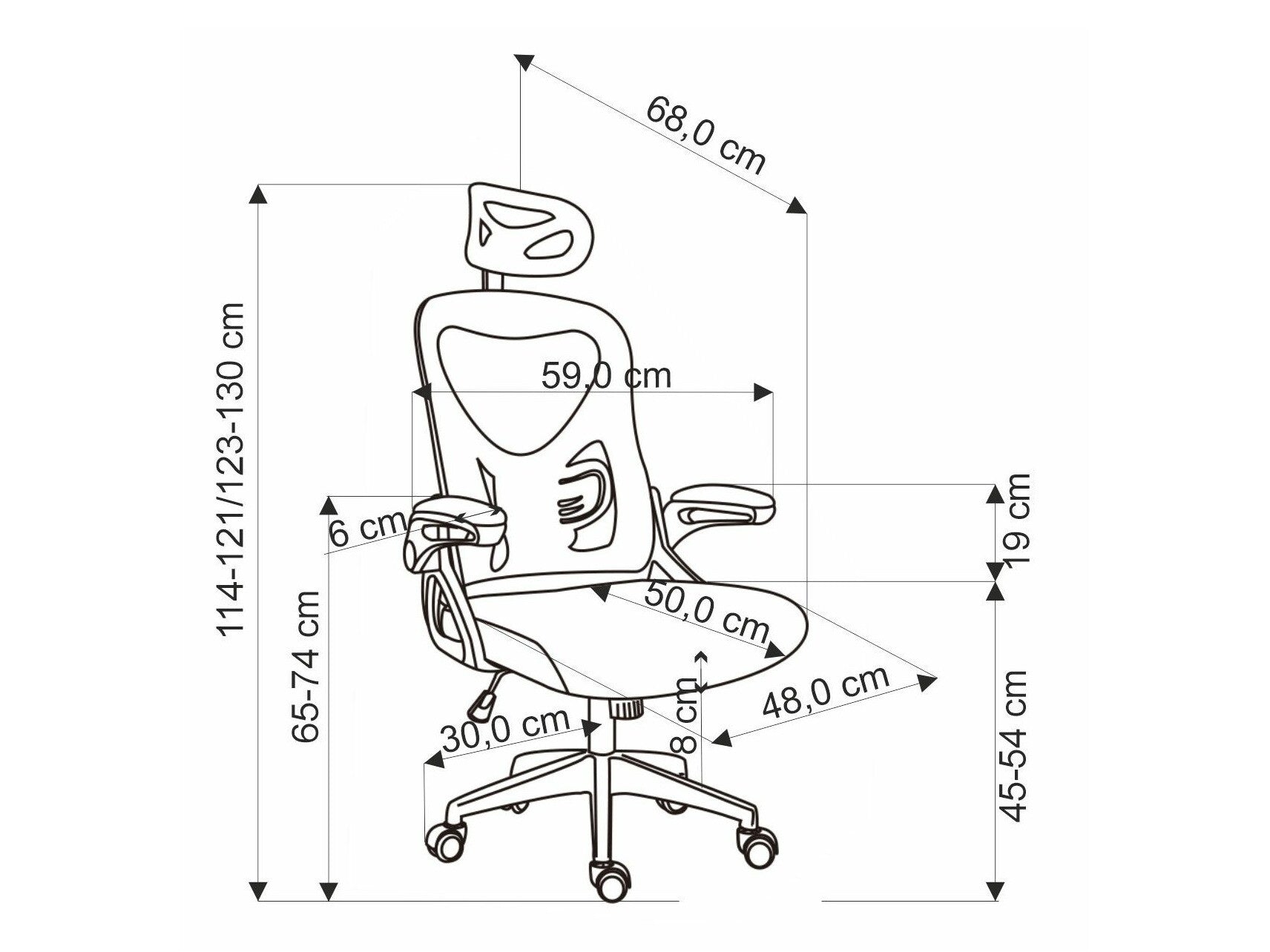 Kontorstol Houston 1880