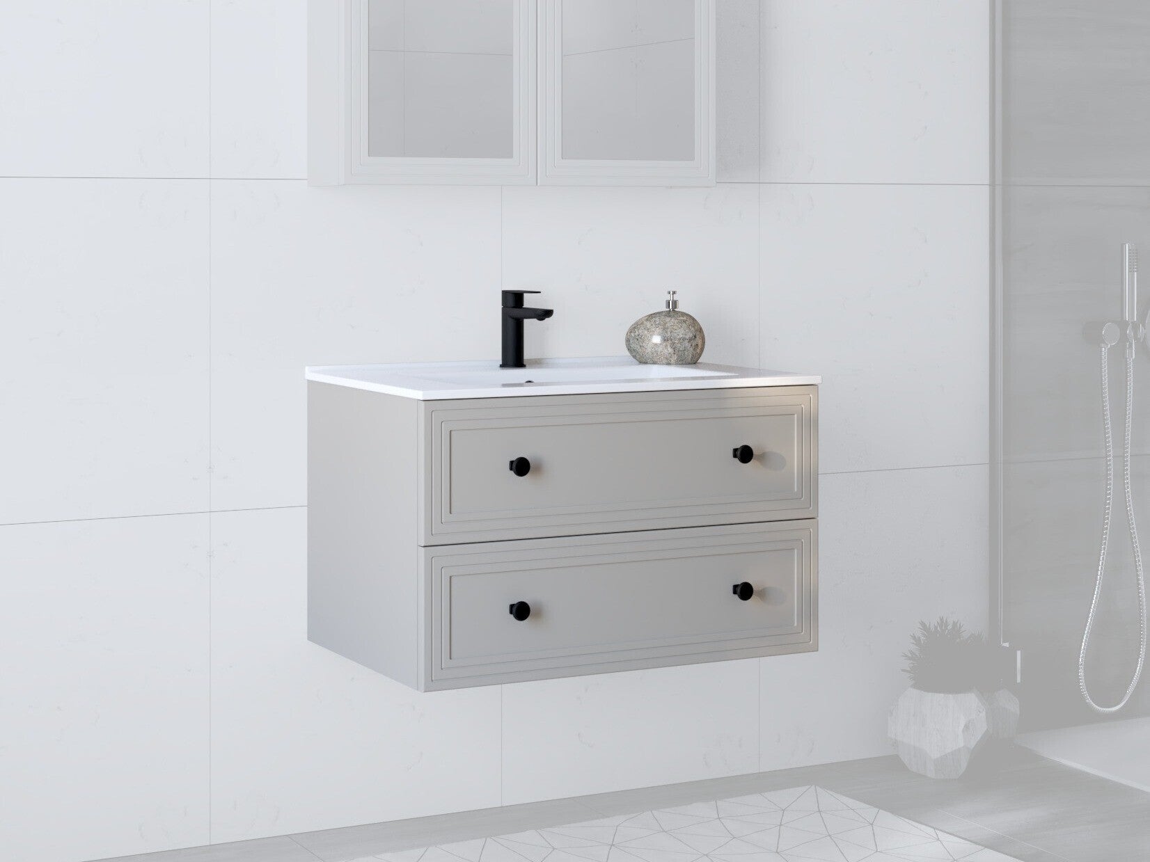 Stående badeværelseskab til håndvask Fiovele 104