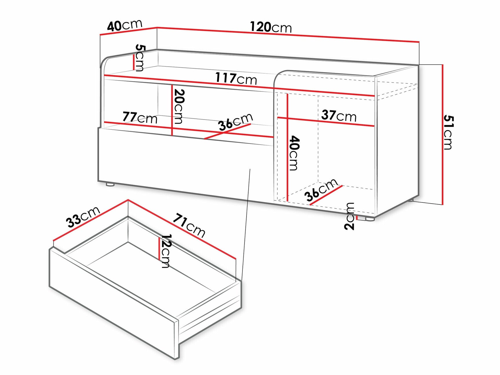 TV stand Domcali 111