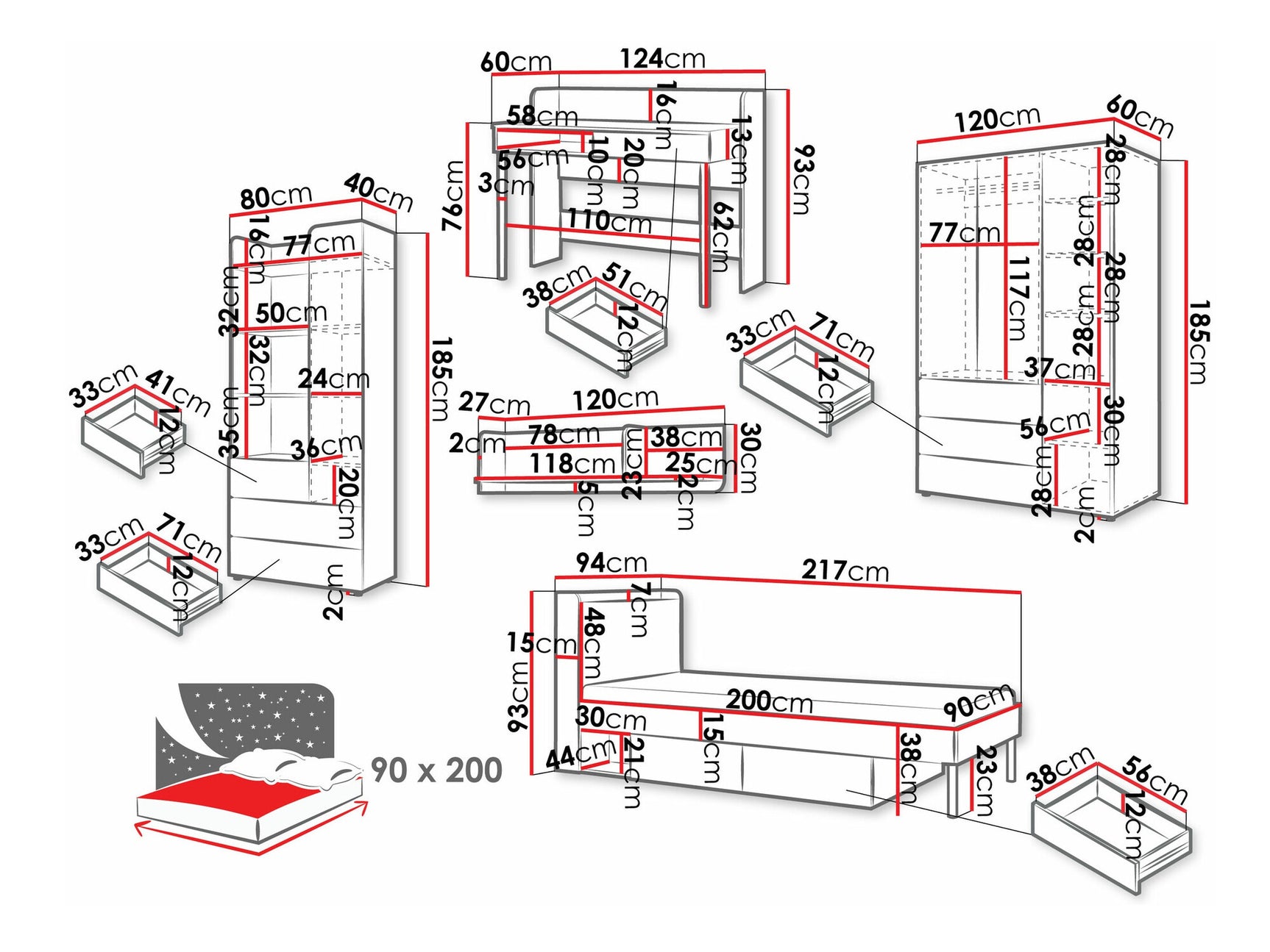 Bedroom set Domcali 116