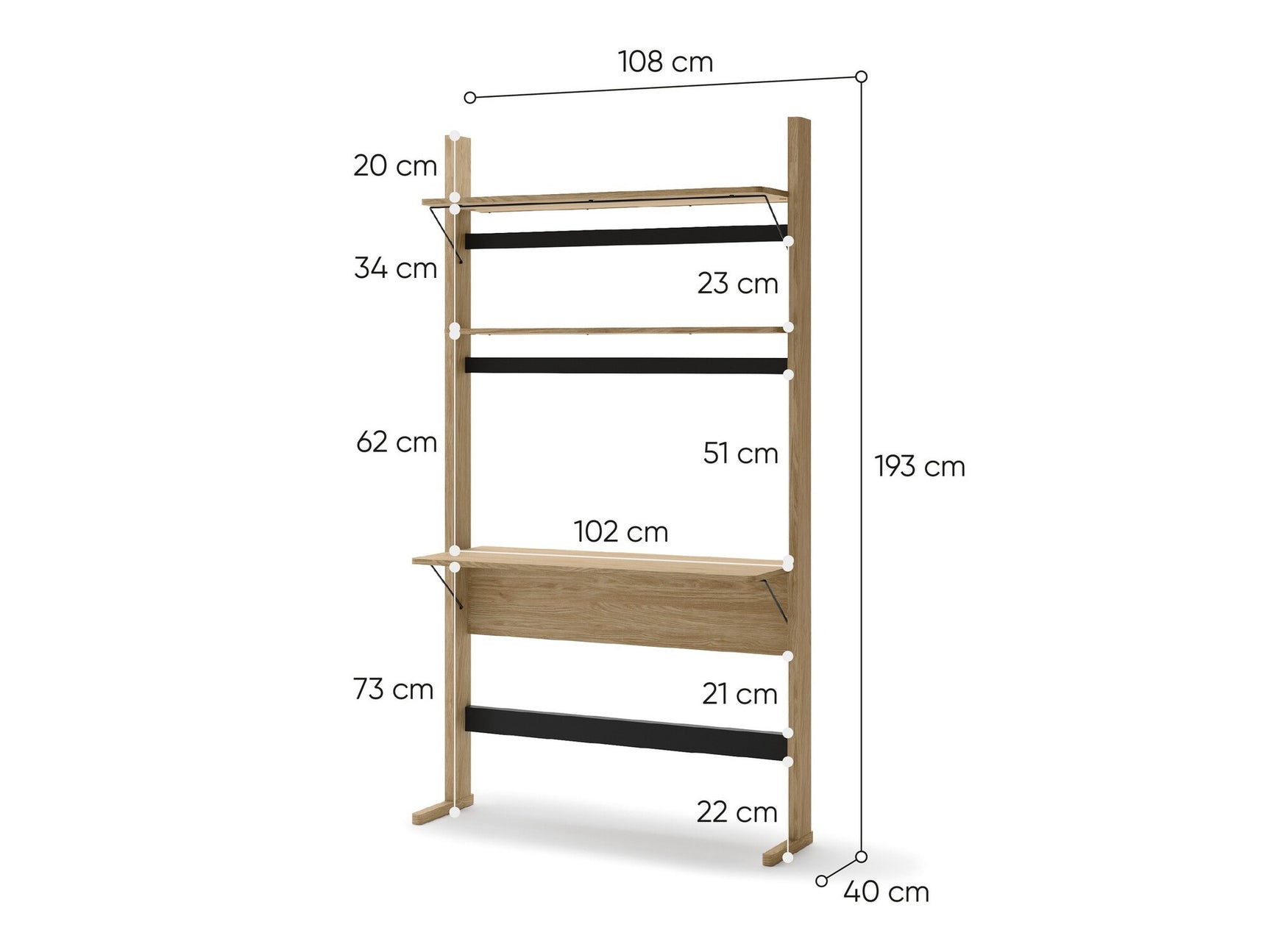 Skrivebord Fresno BD103