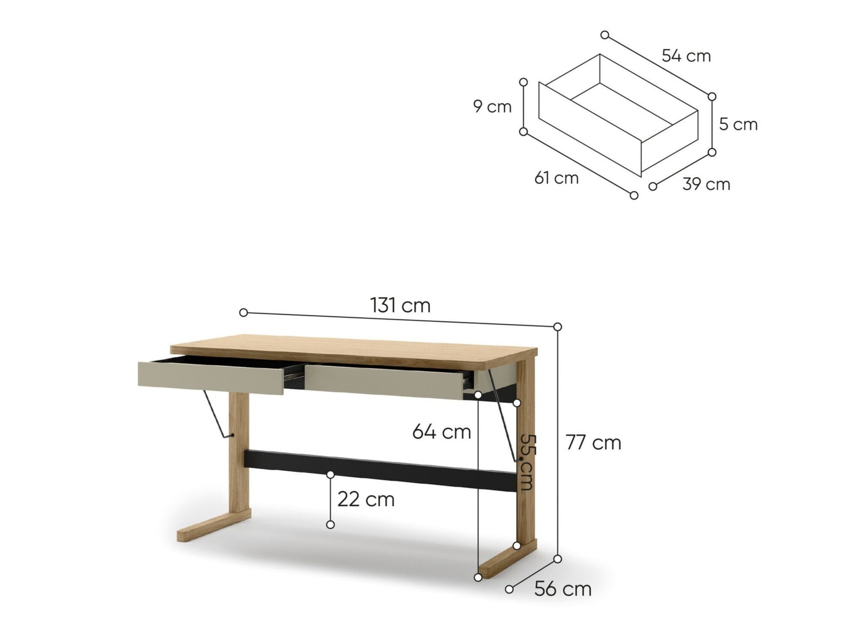 Skrivebord Fresno BD105
