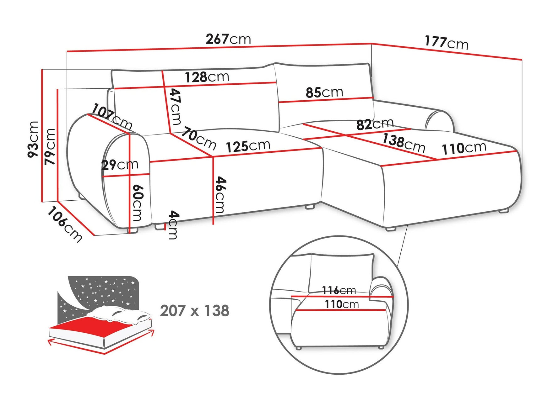 Hjørnesofa TrendyNest 103