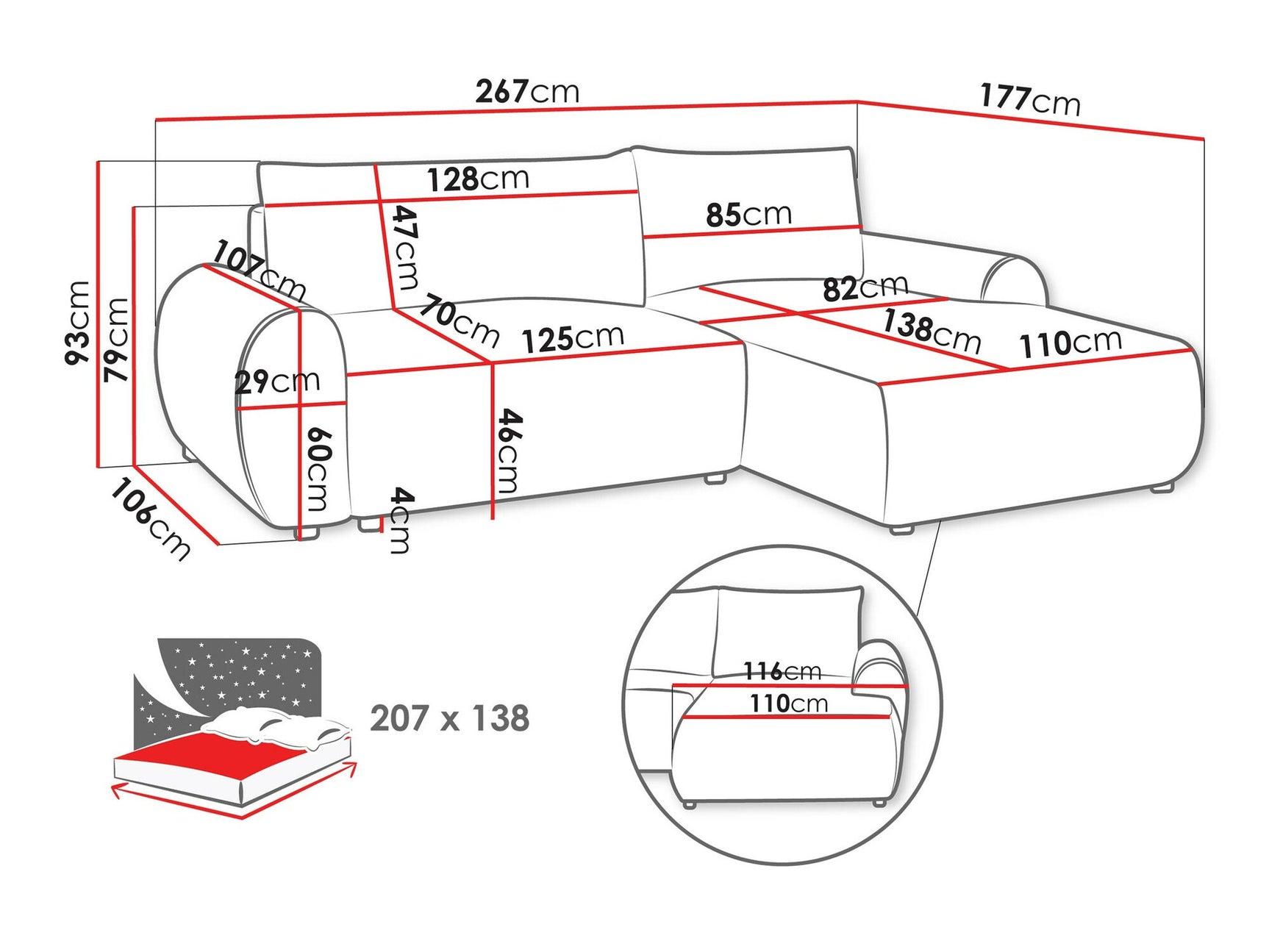 Hjørnesofa TrendyNest 103