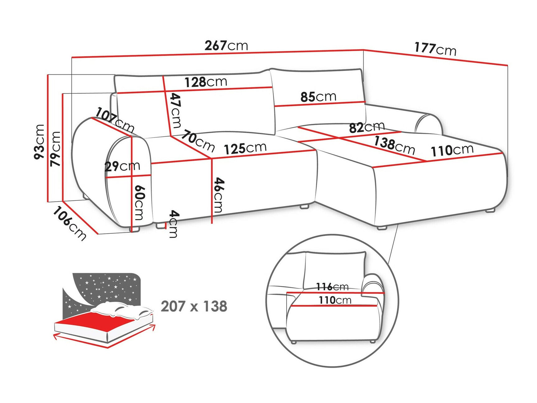 Hjørnesofa TrendyNest 103