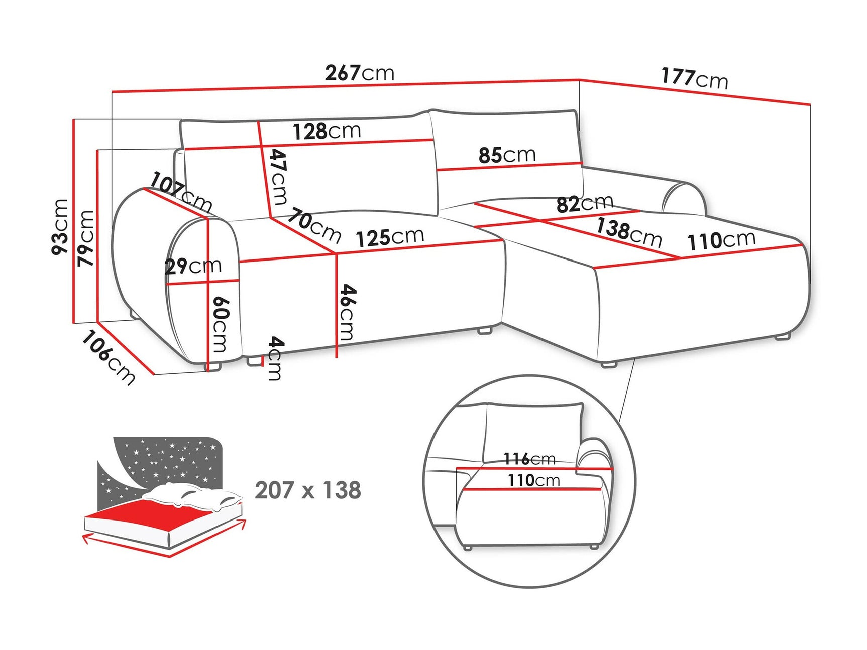 Hjørnesofa TrendyNest 103