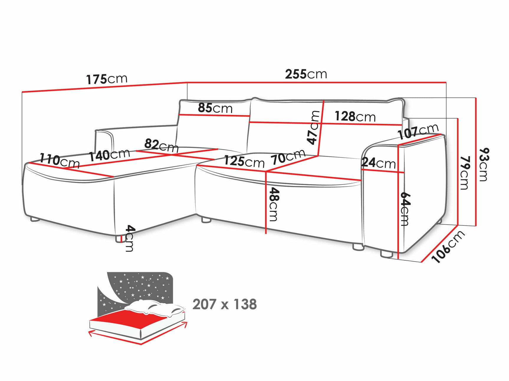 Hjørnesofa TrendyNest 105