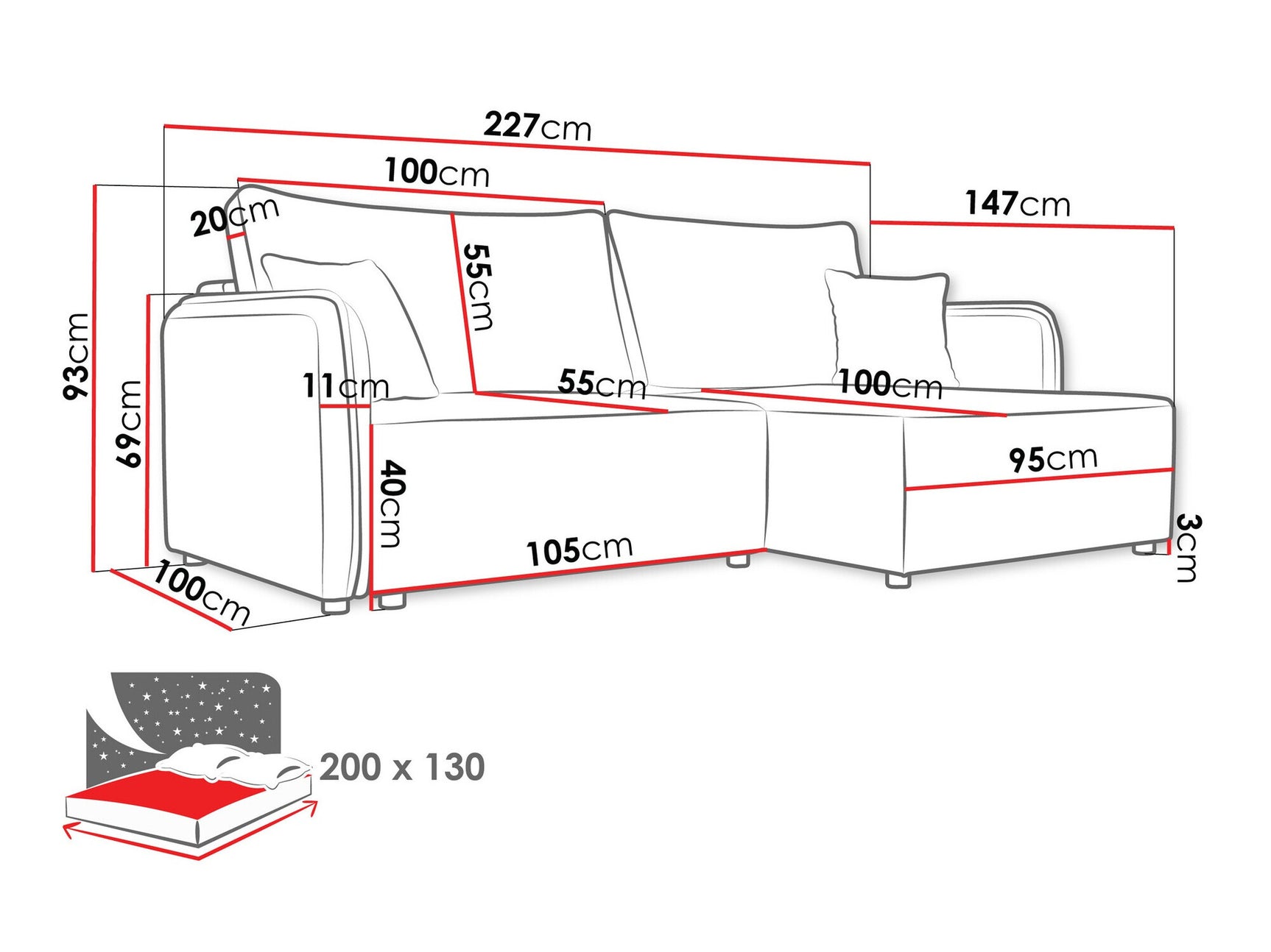 Hjørnesofa TrendyNest 111