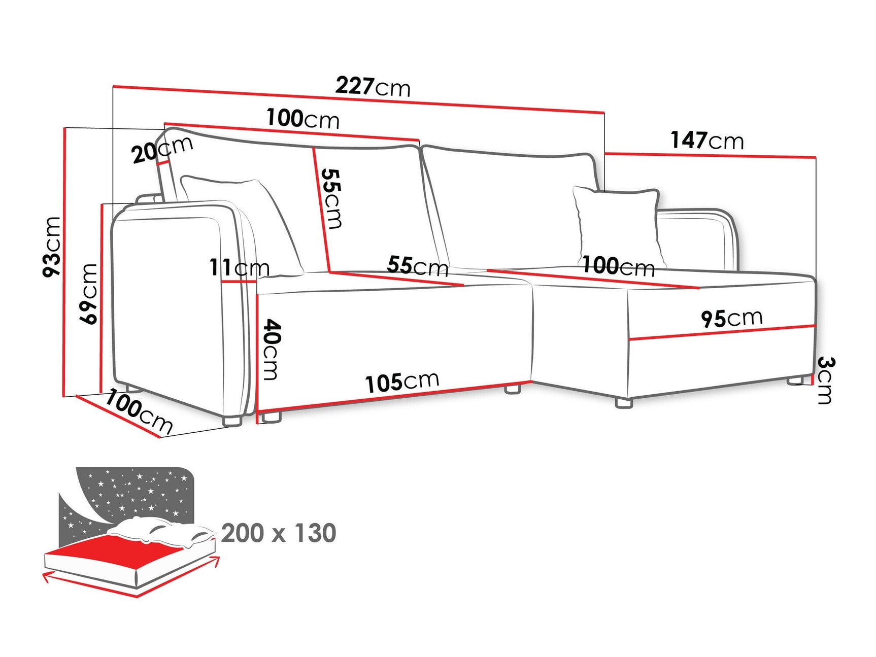 Hjørnesofa TrendyNest 111