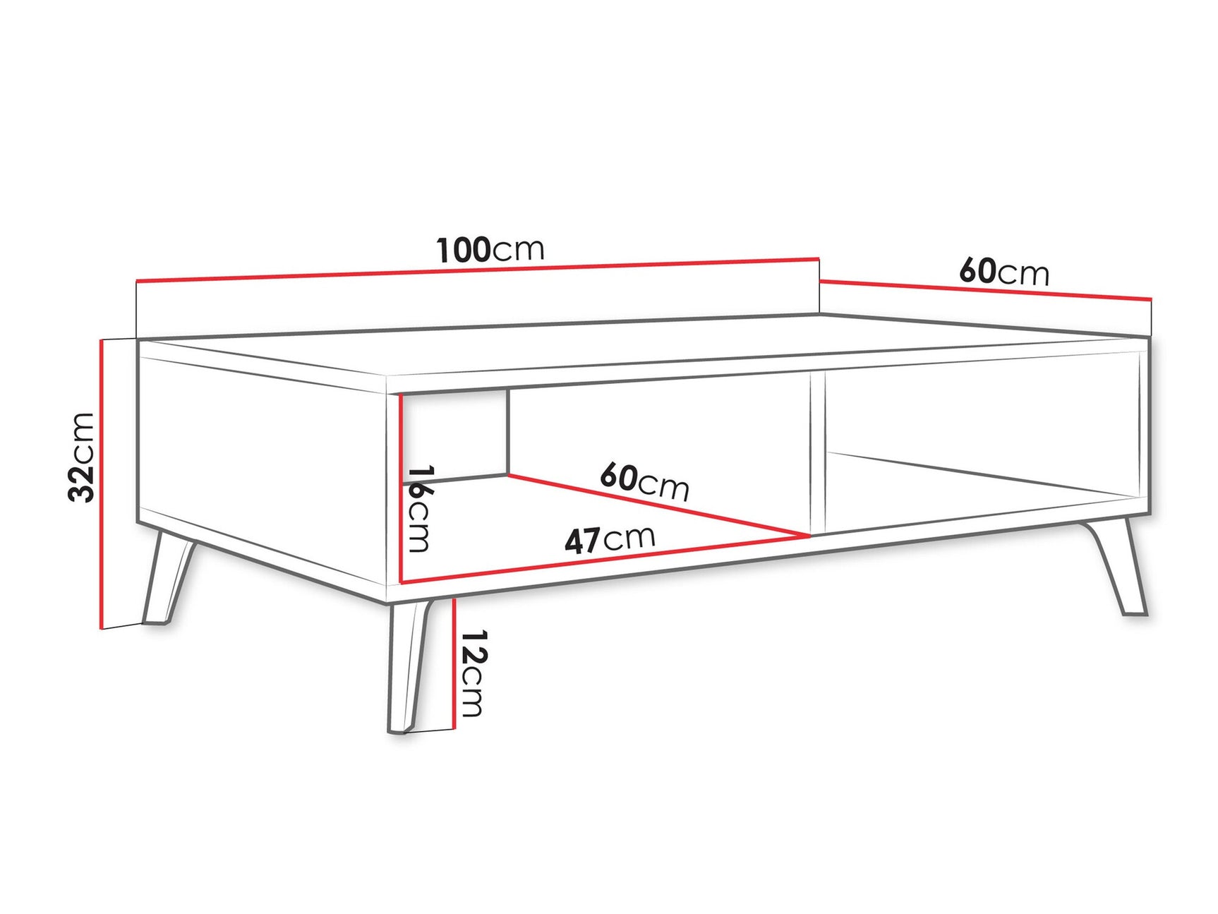 Coffee table Comfivo Teslomo 104