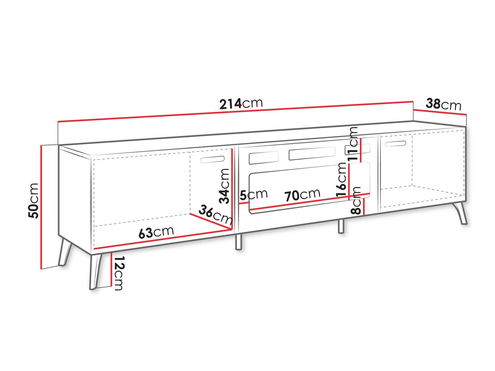 TV stand Comfivo Teslomo 106