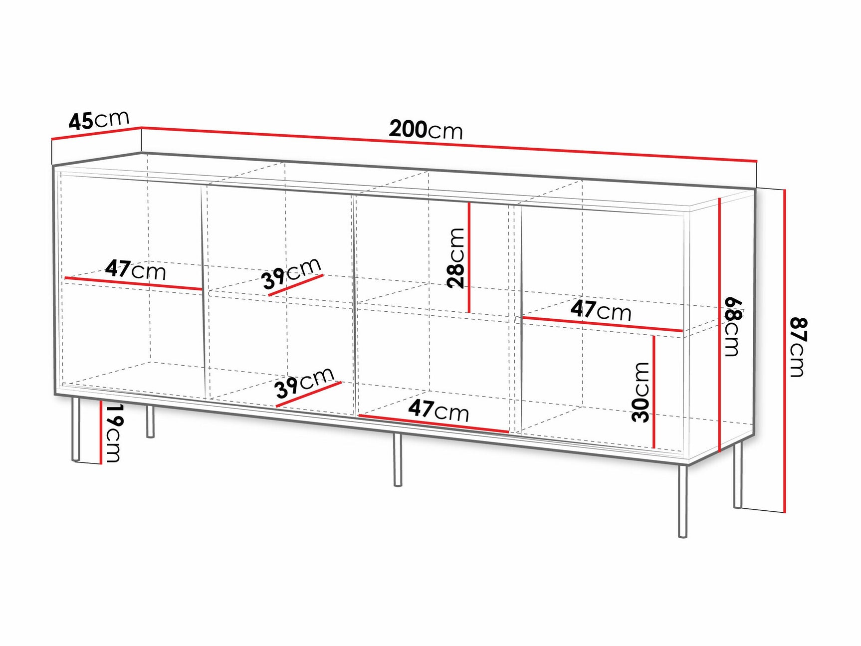 Sideboard Charlotte 208
