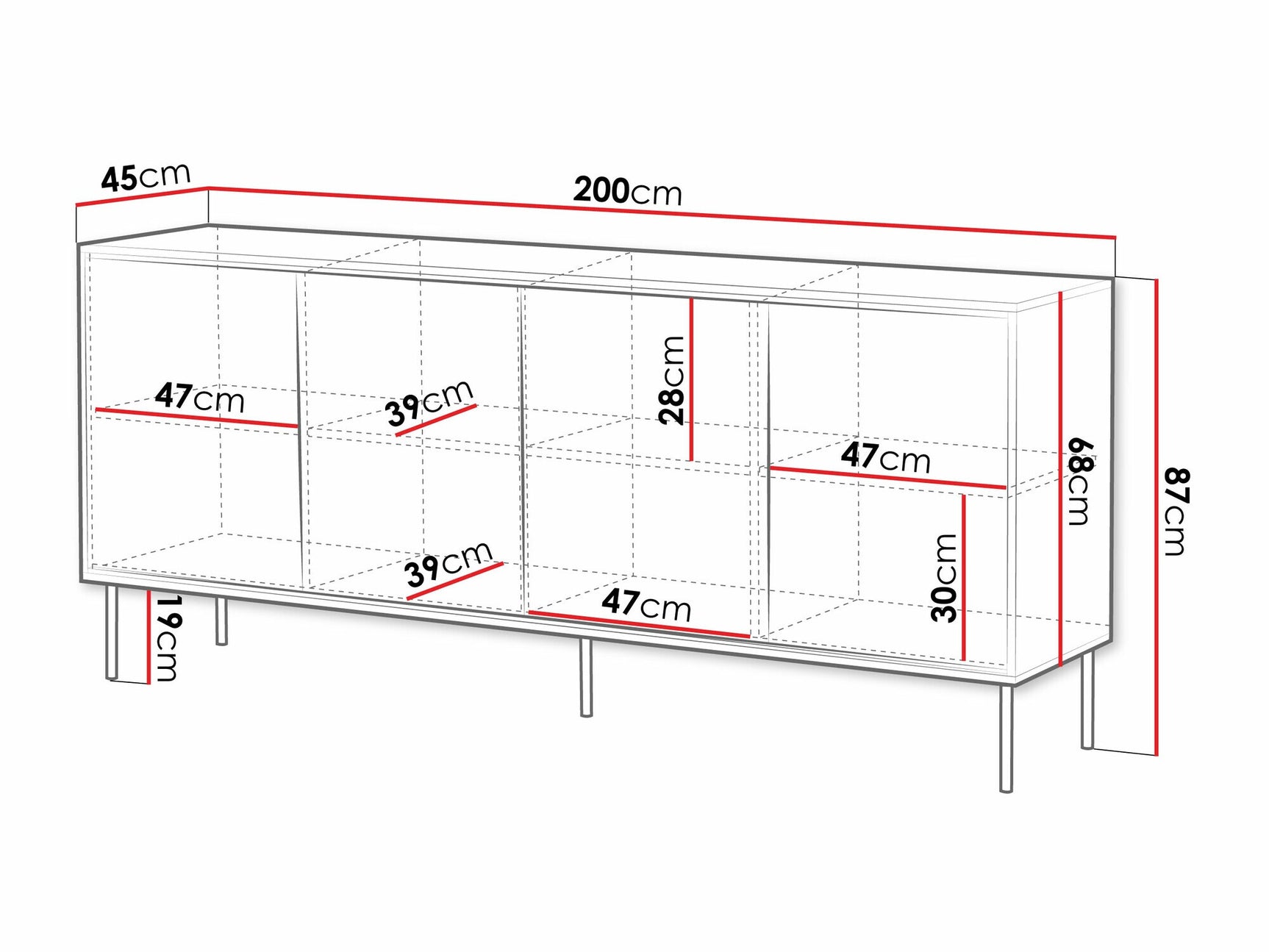 Sideboard Charlotte 208