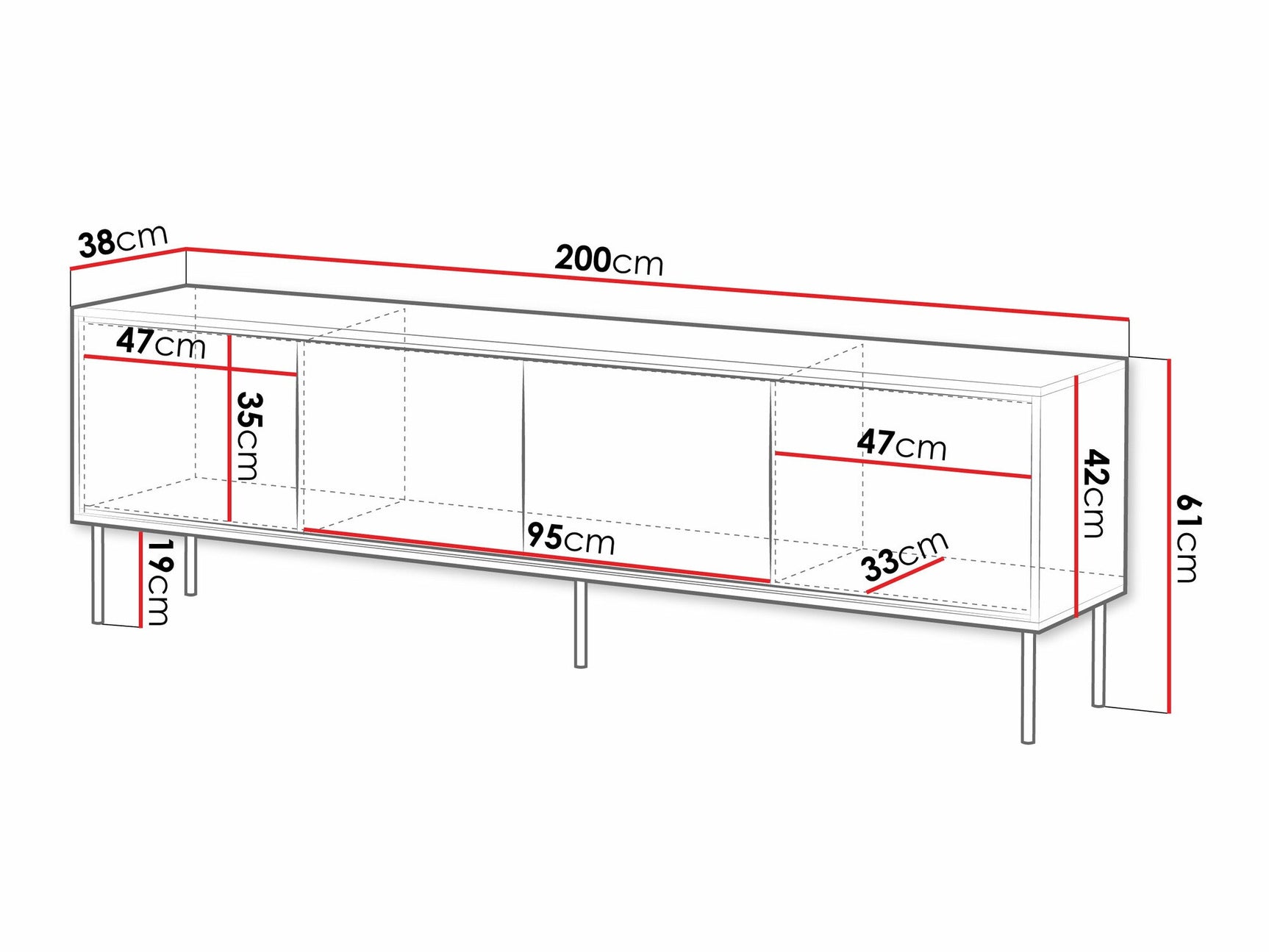 TV stand Charlotte 209