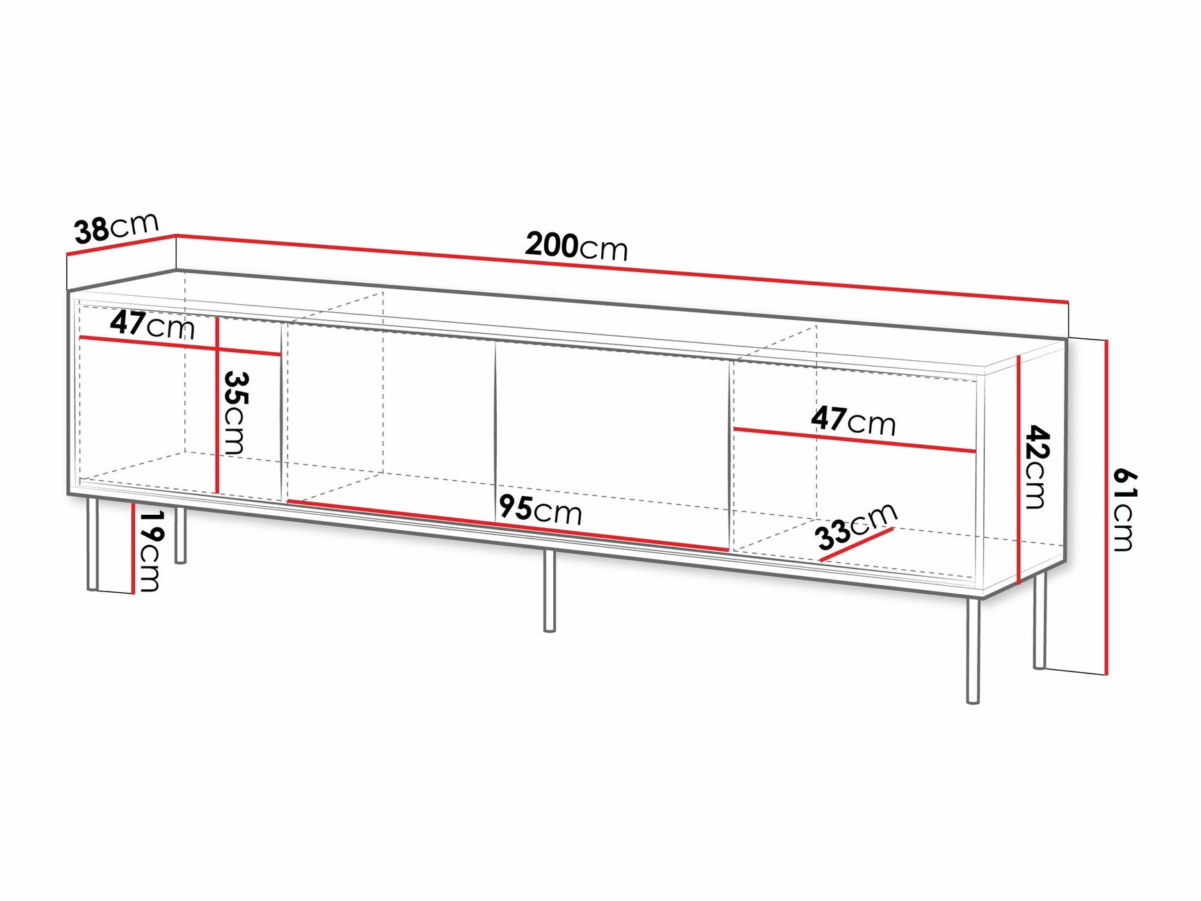TV stand Charlotte 209