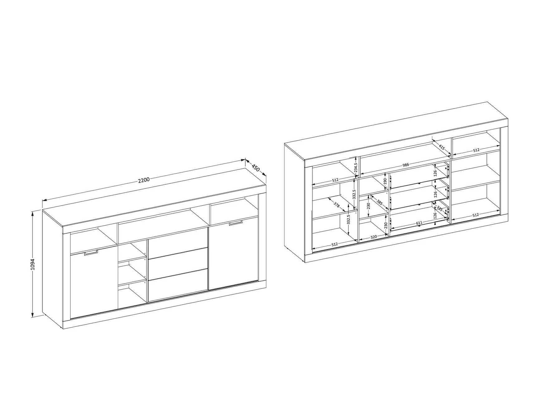 Stuemøbler-sæt Melmava 106