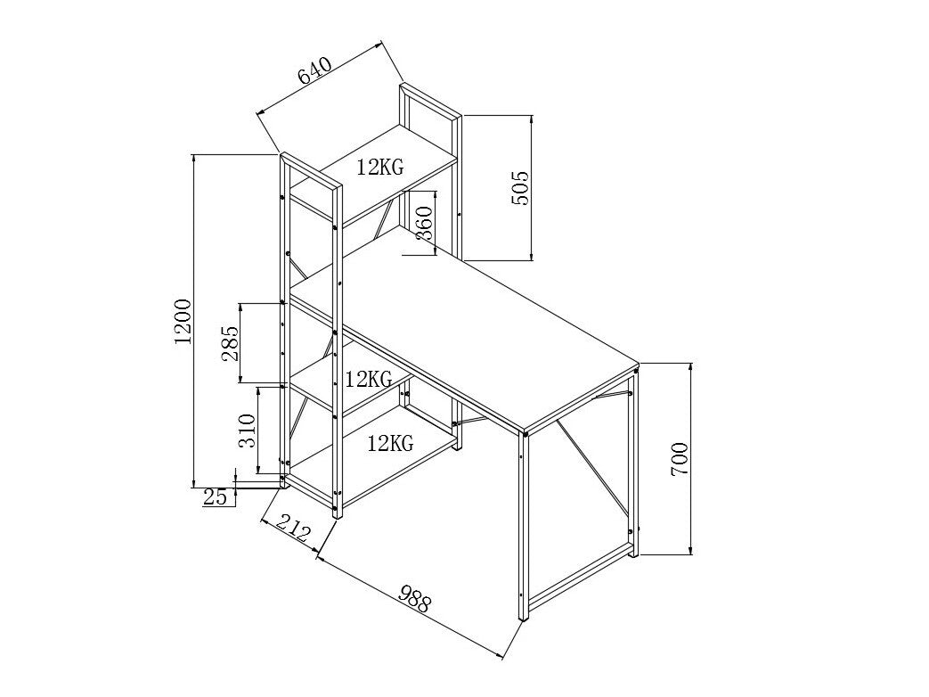 Skrivebord Houston 1888