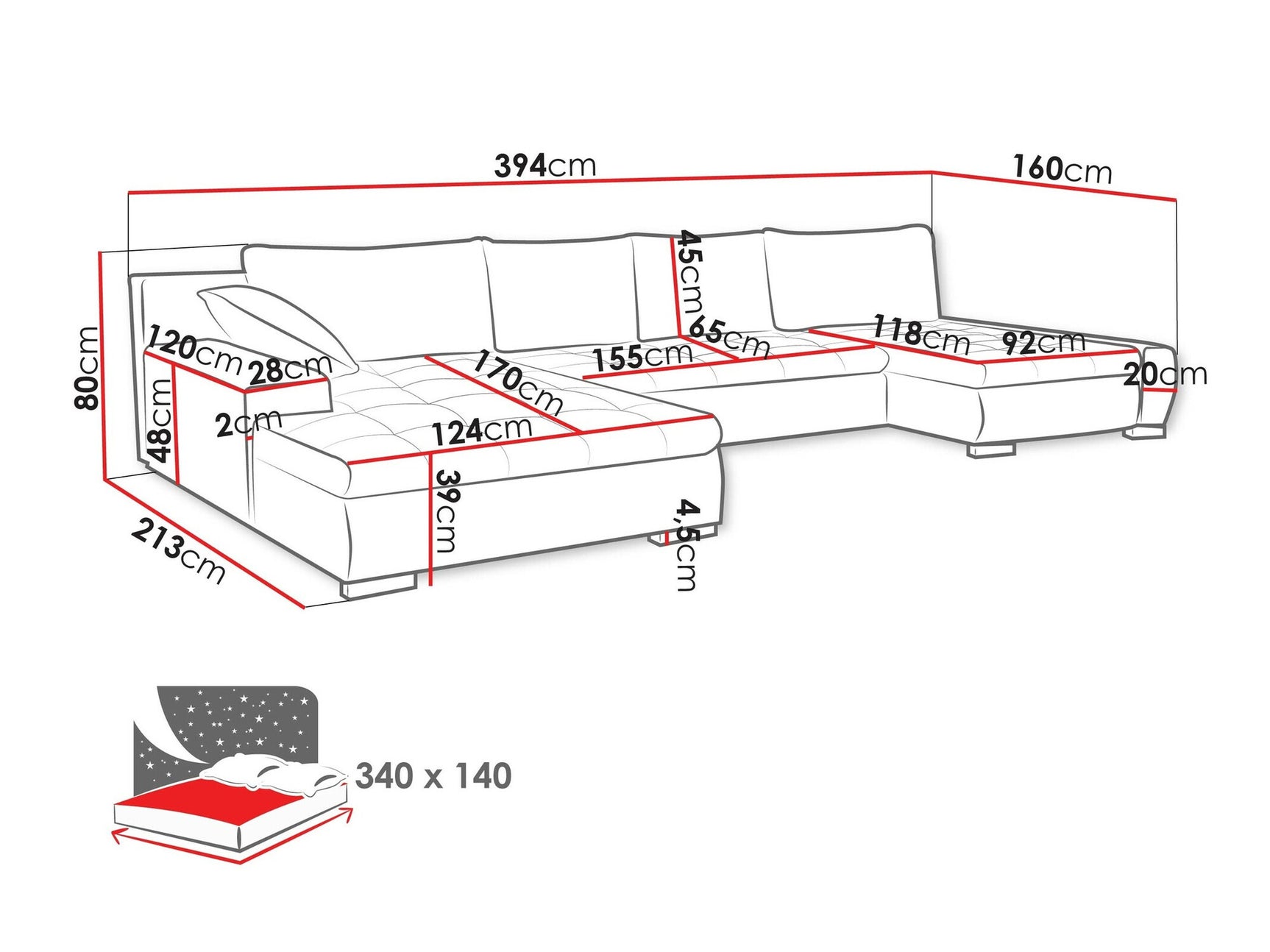Corner sofa Comfivo 106