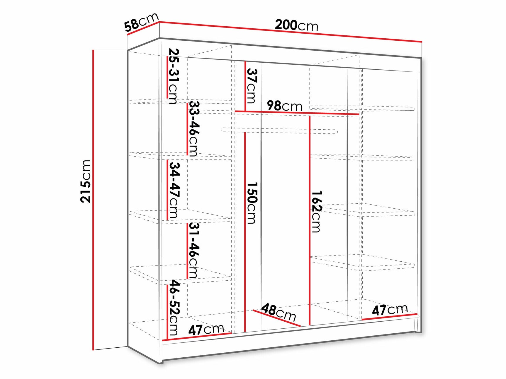 Wardrobe Closico 158