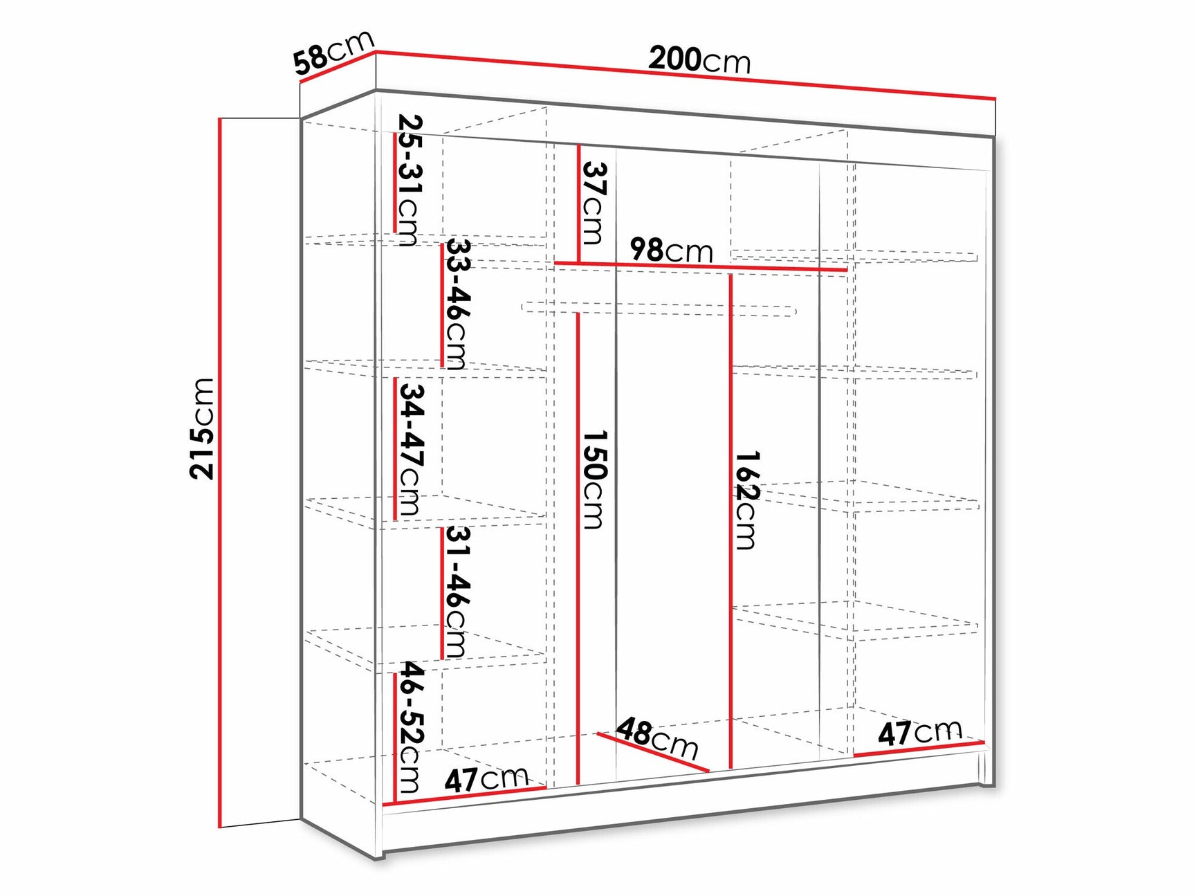 Wardrobe Closico 160