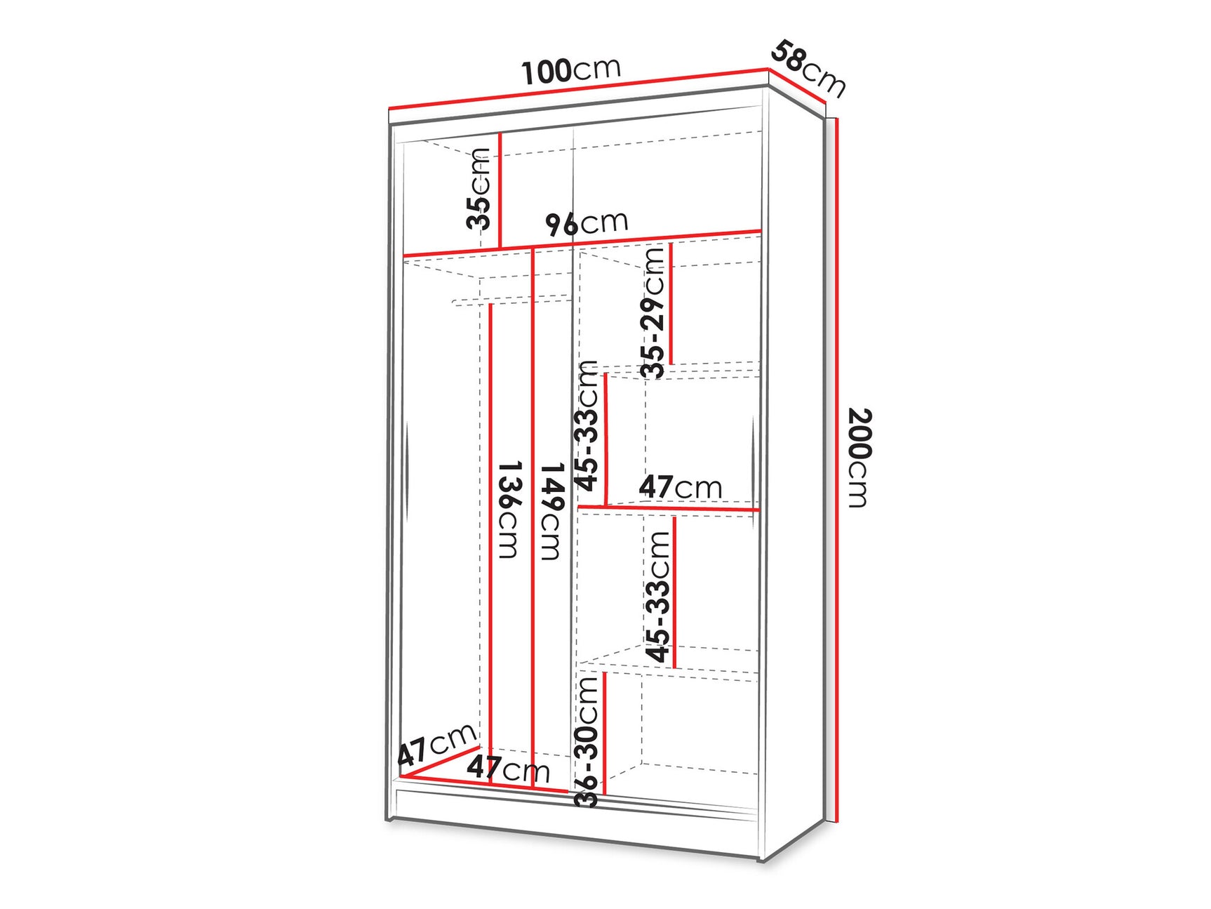 Wardrobe Closico 163 3941222