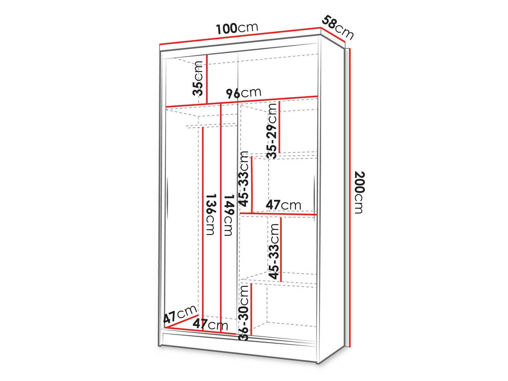 Garderobe Closico 164
