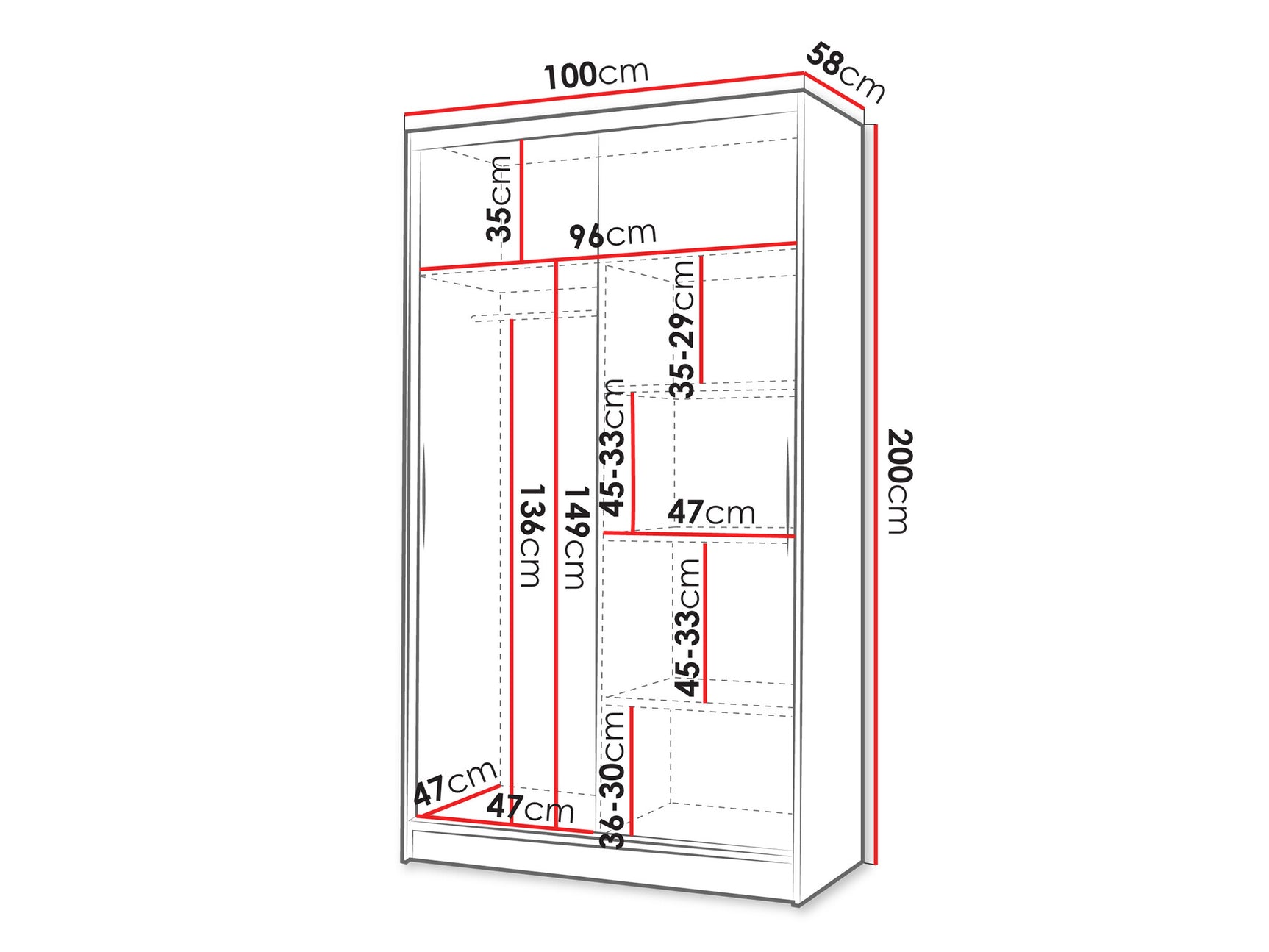 Garderobe Closico 165