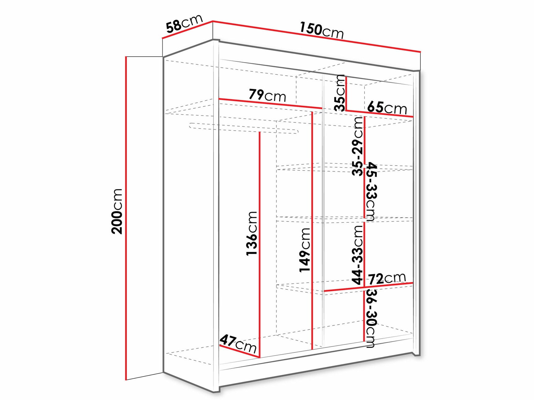 Garderobe Closico 143