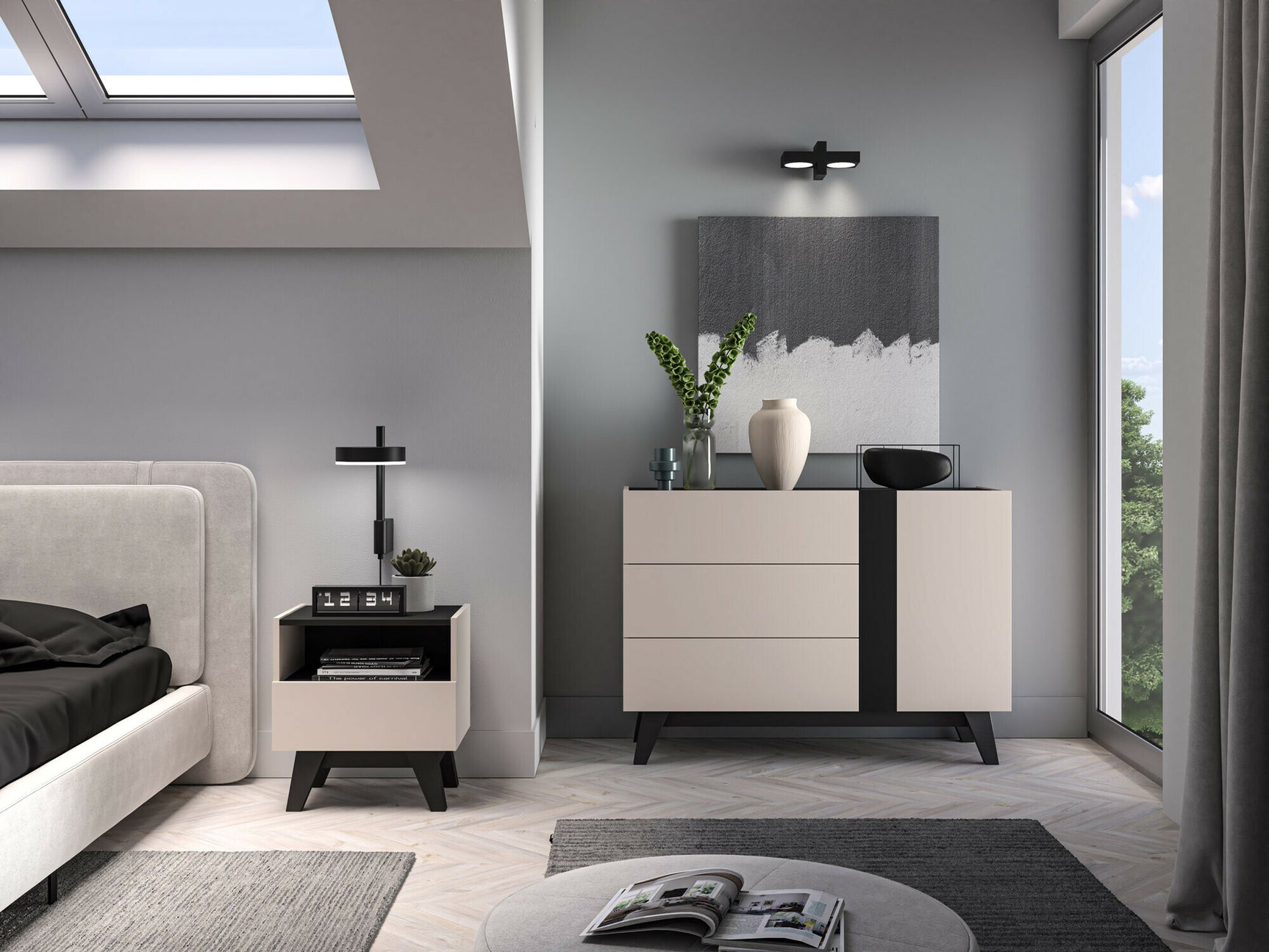 Sengebord Evateno 105