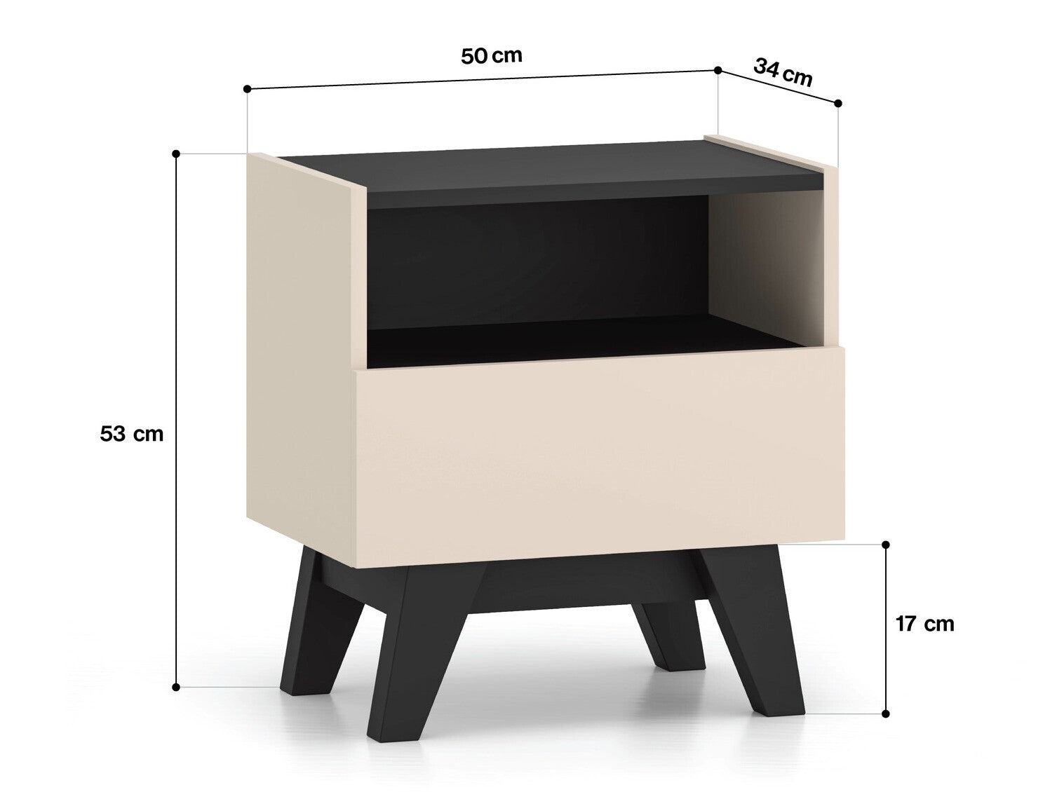 Sengebord Evateno 105
