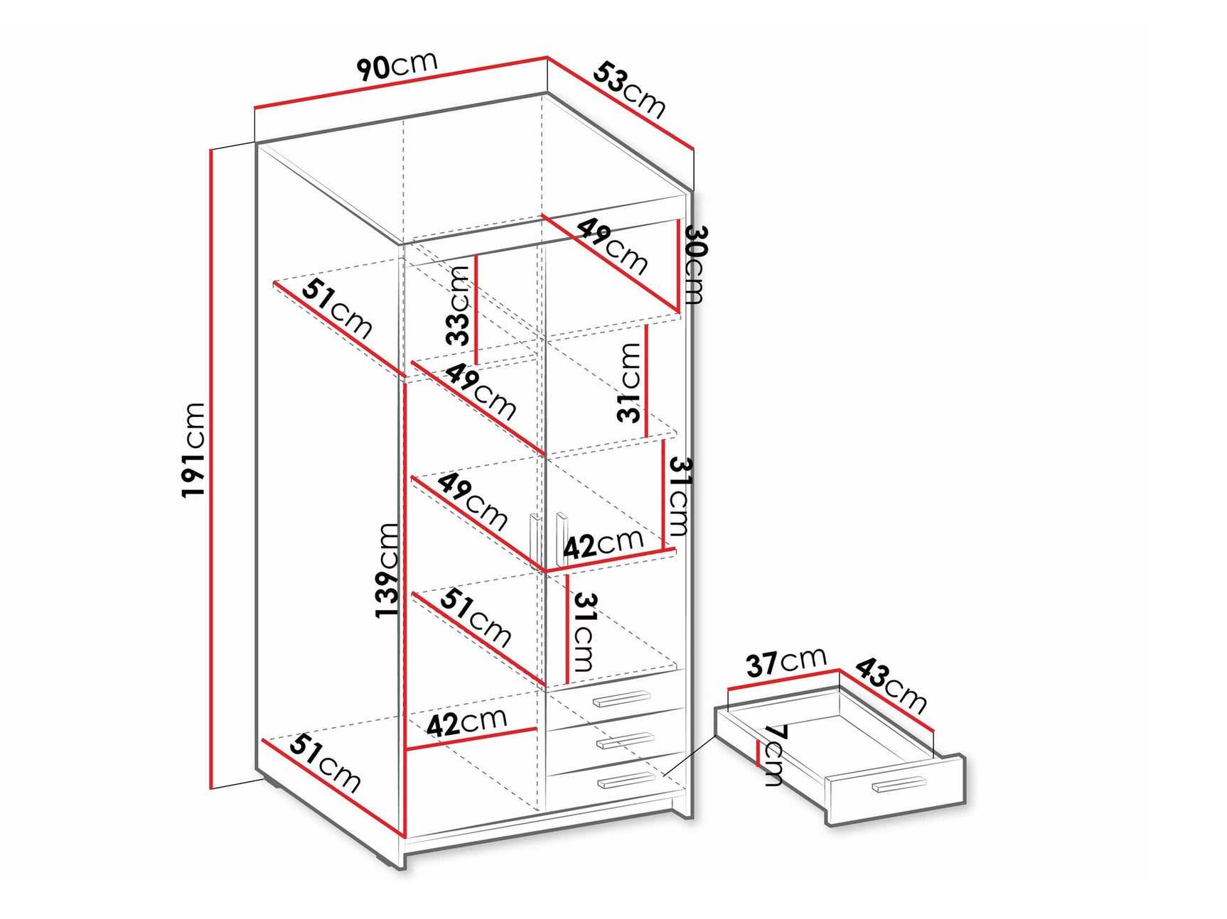 Garderobe Tucson 175