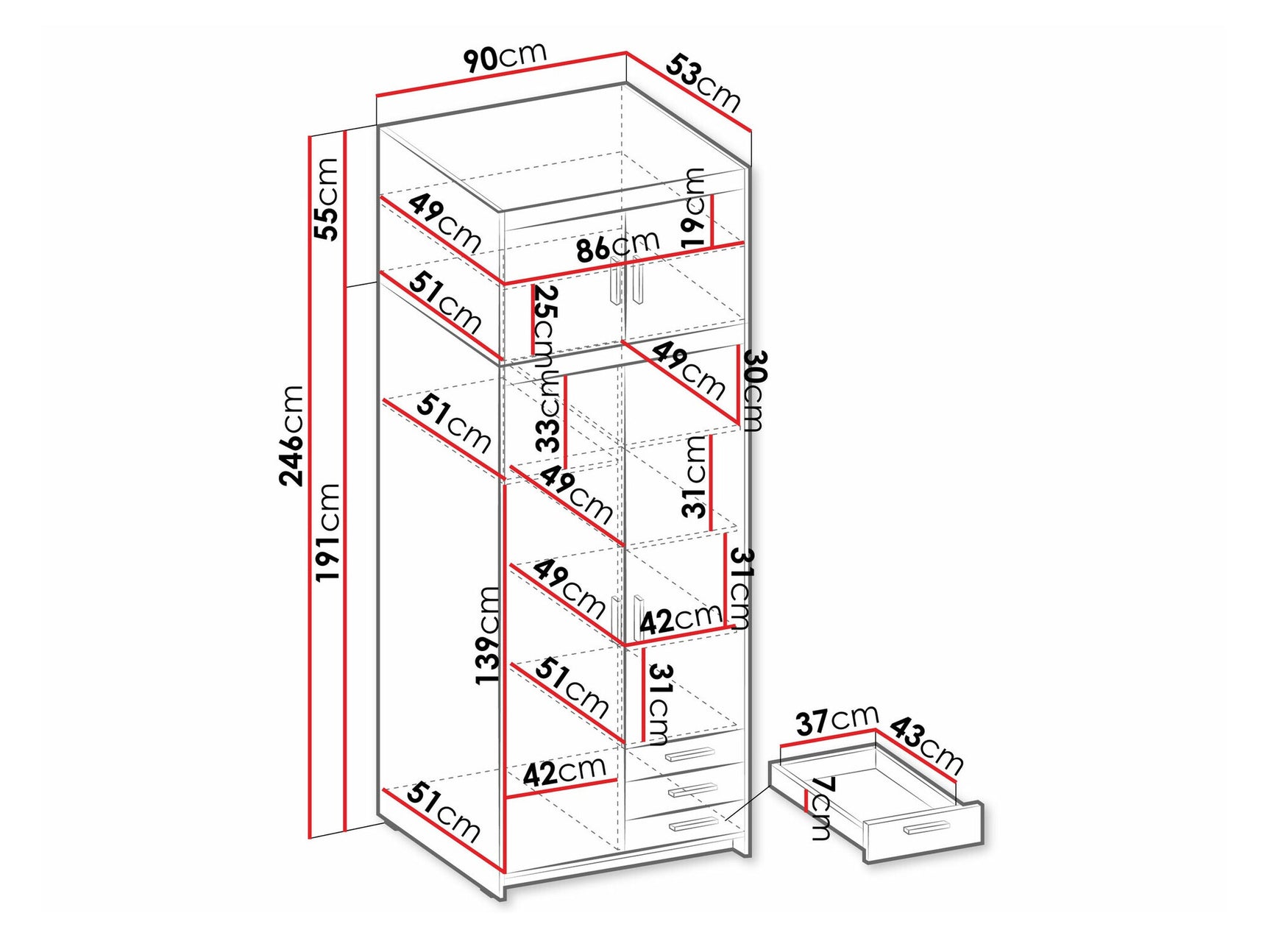 Garderobe Tucson 176