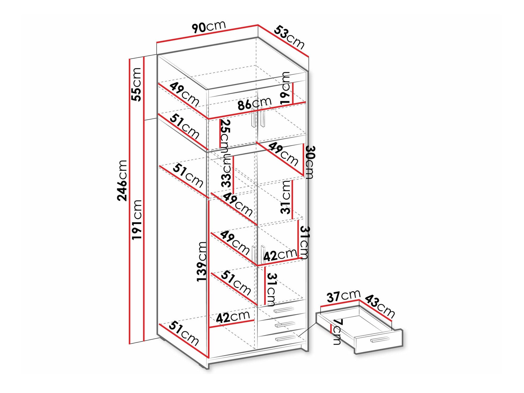 Garderobe Tucson 176