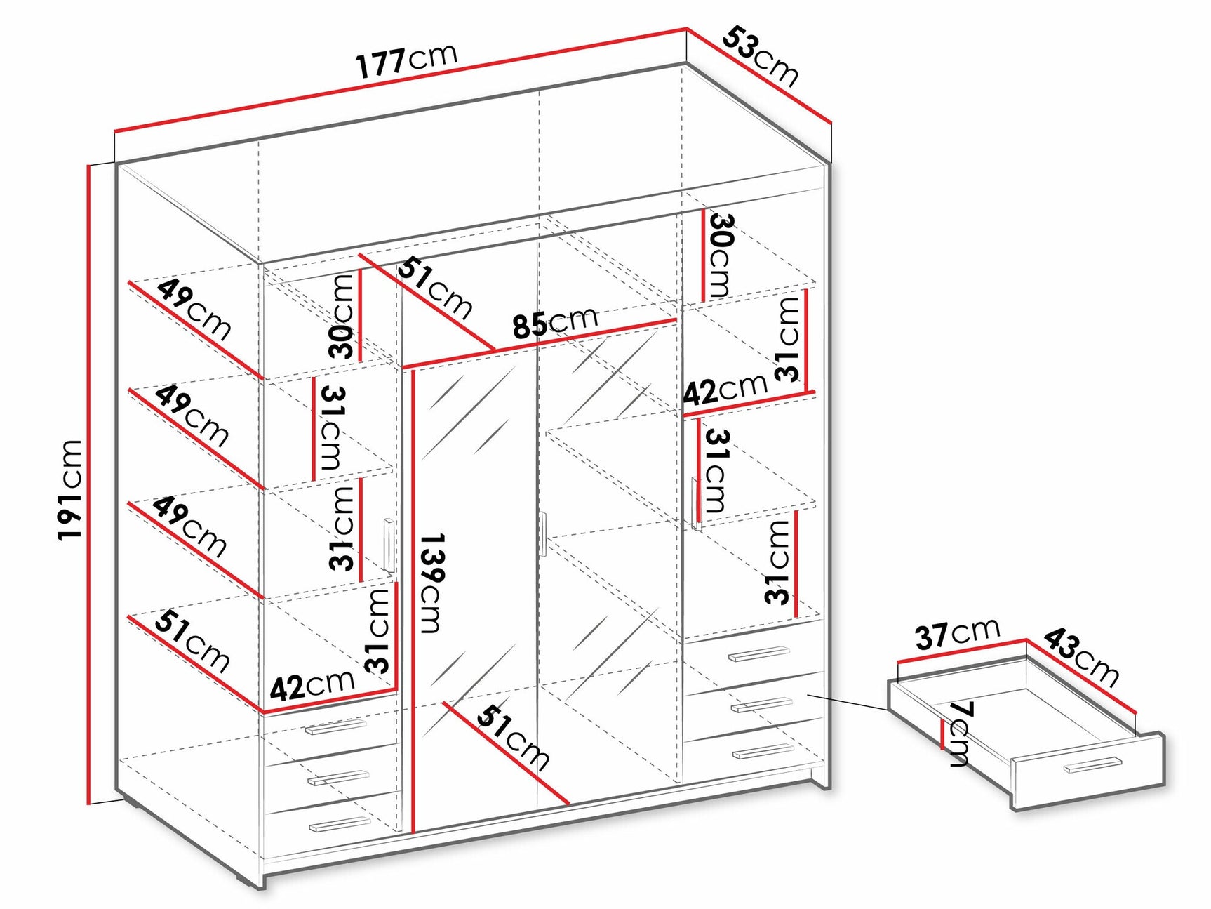 Garderobe Tucson 178