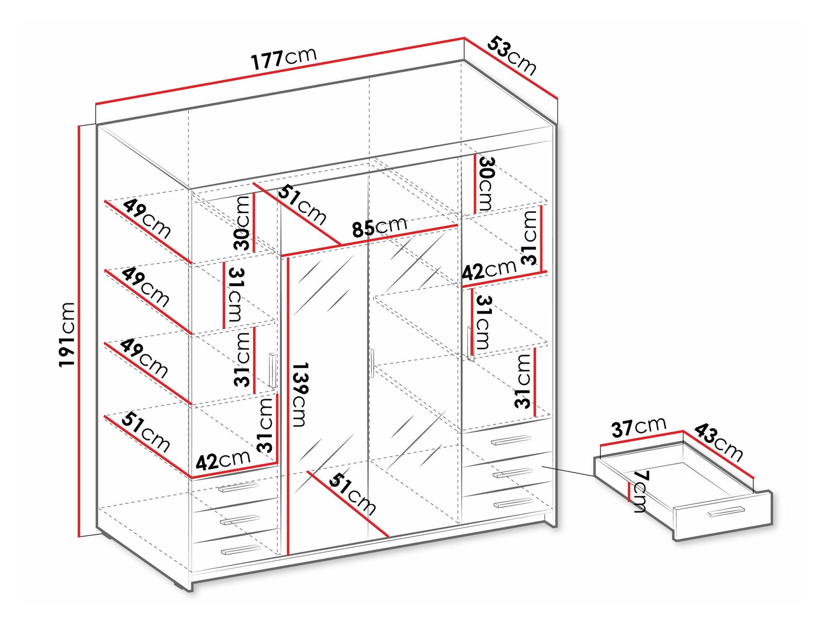 Garderobe Tucson 178