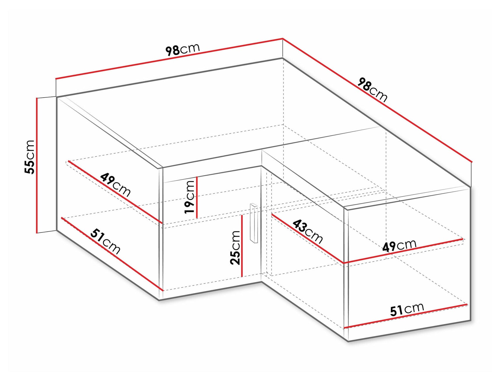 Hjørneskab Tucson 181