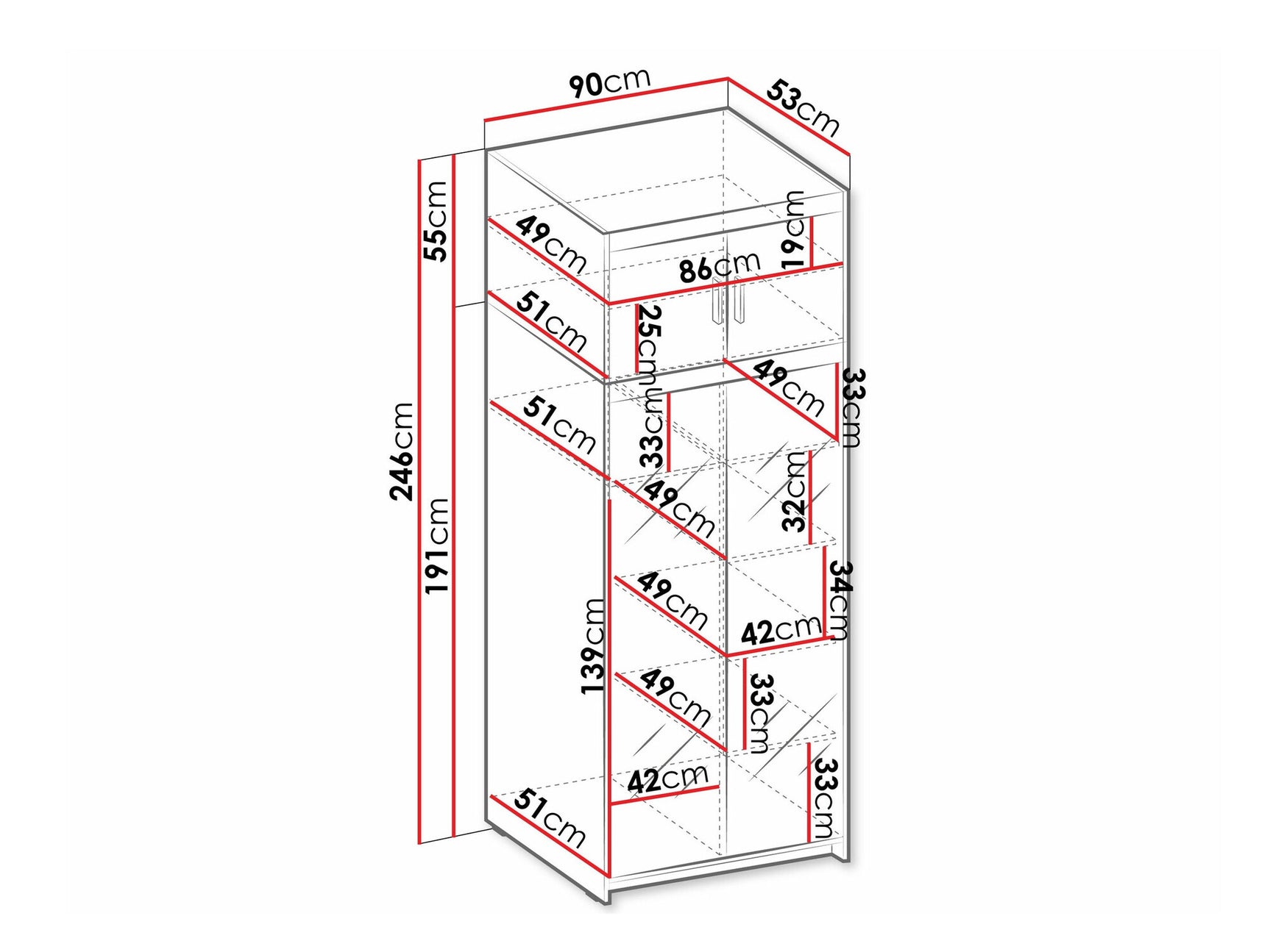 Garderobe Tucson 182