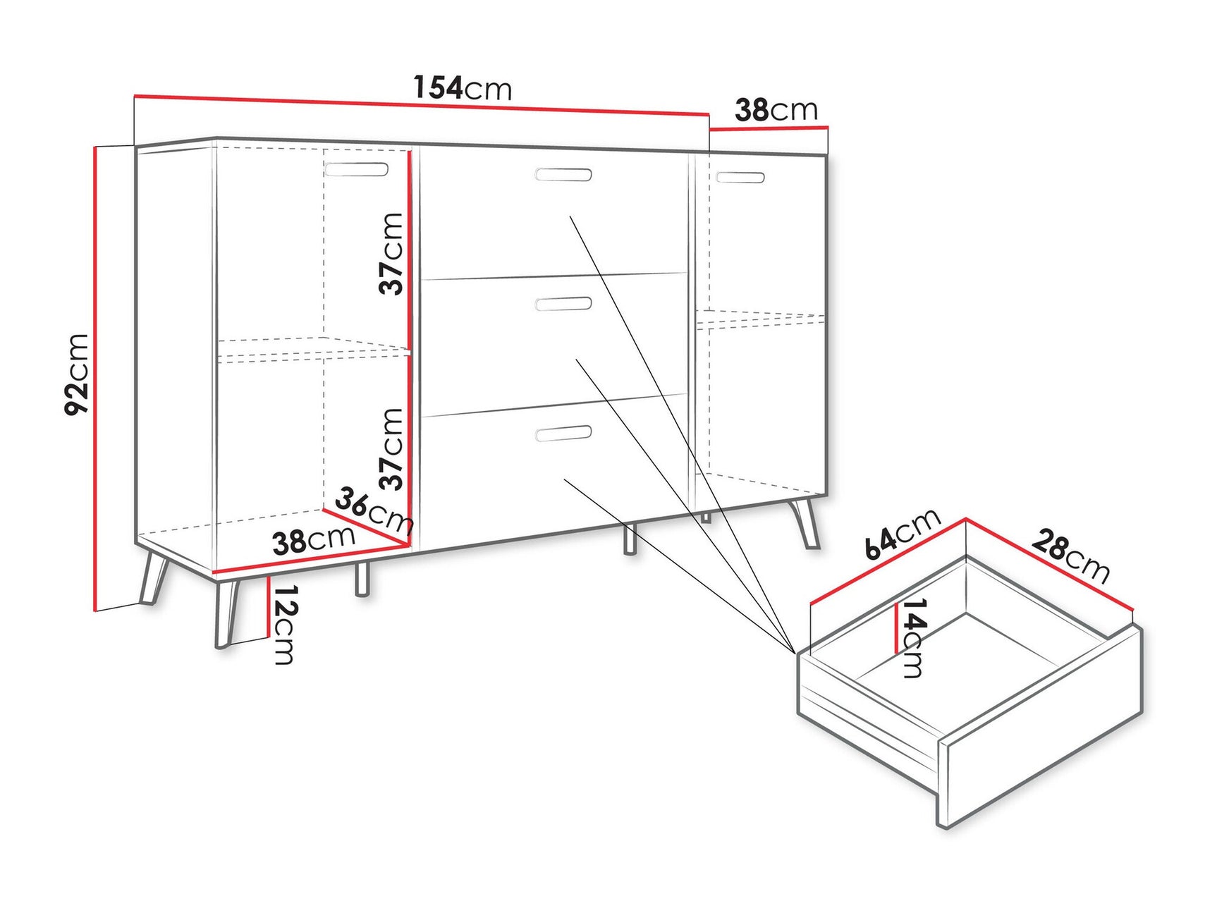 Kommode Comfivo Teslomo 109