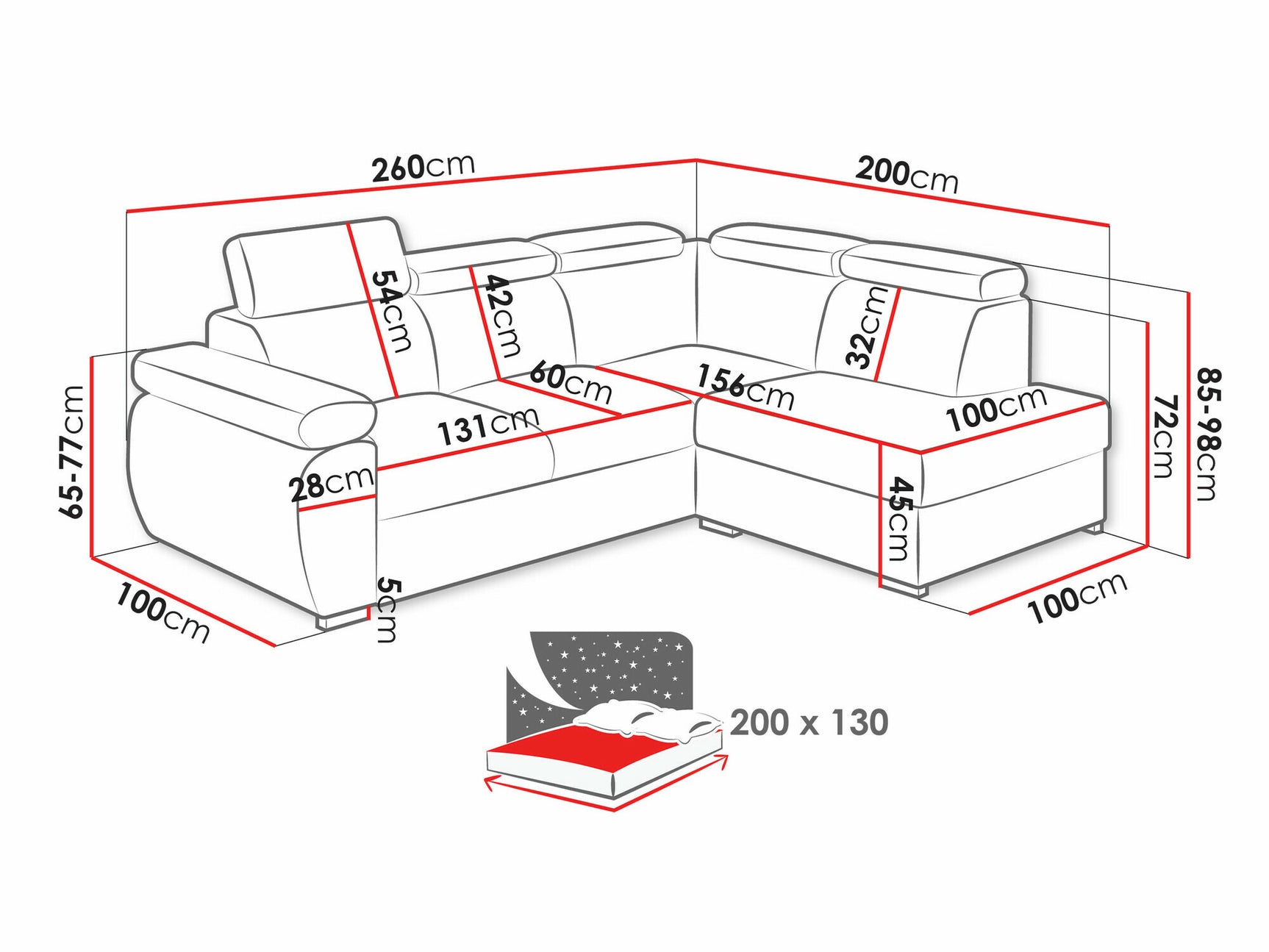 Hjørnesofa Columbus 161