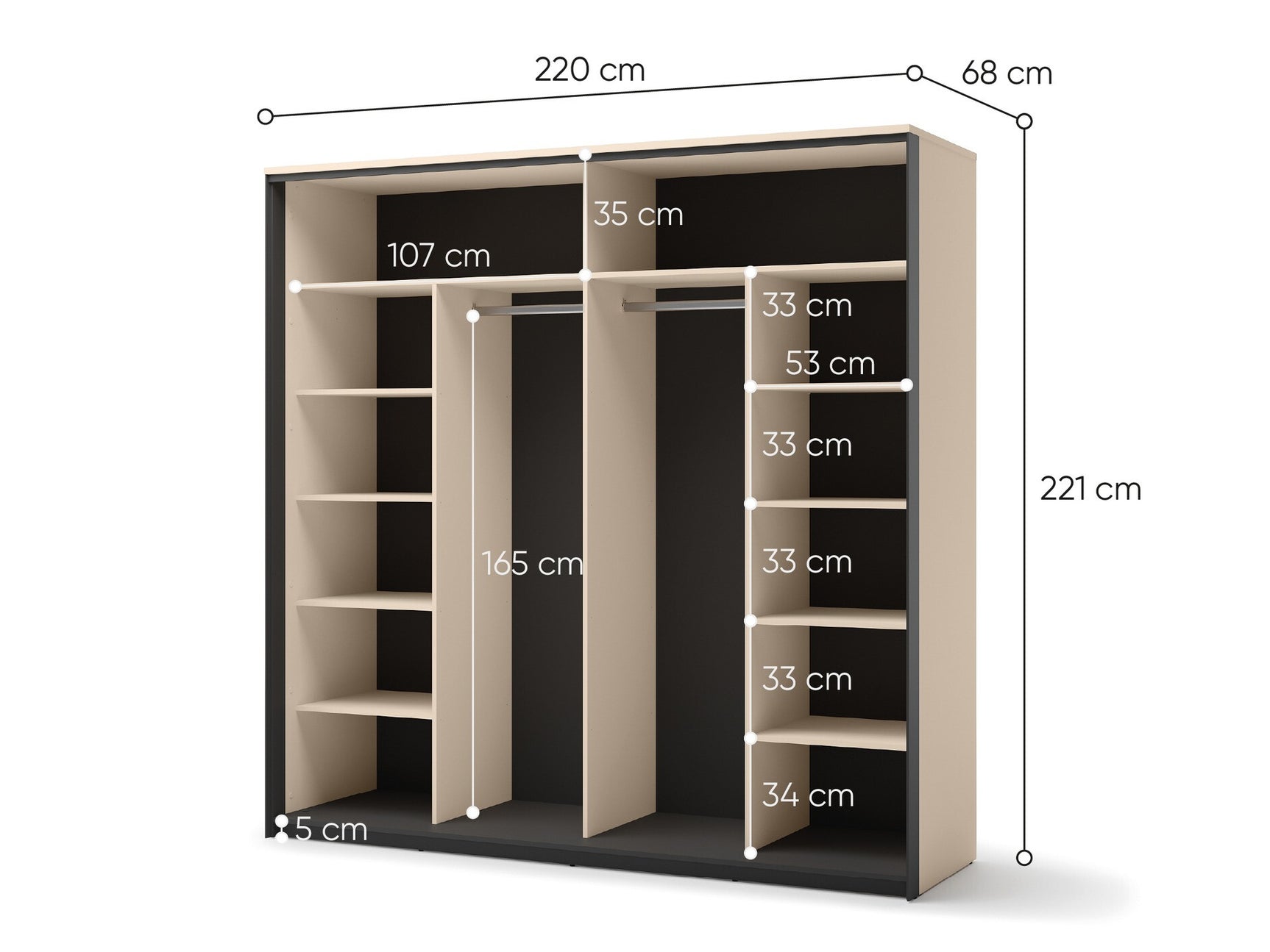 Garderobe Virmoro 100