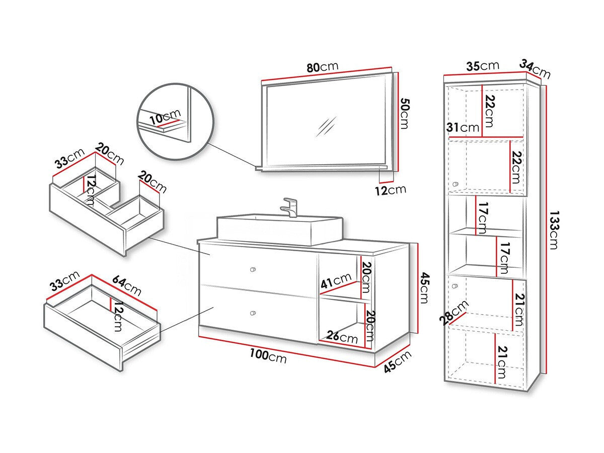 Badeværelses-sæt Ophruvi 101 3966672